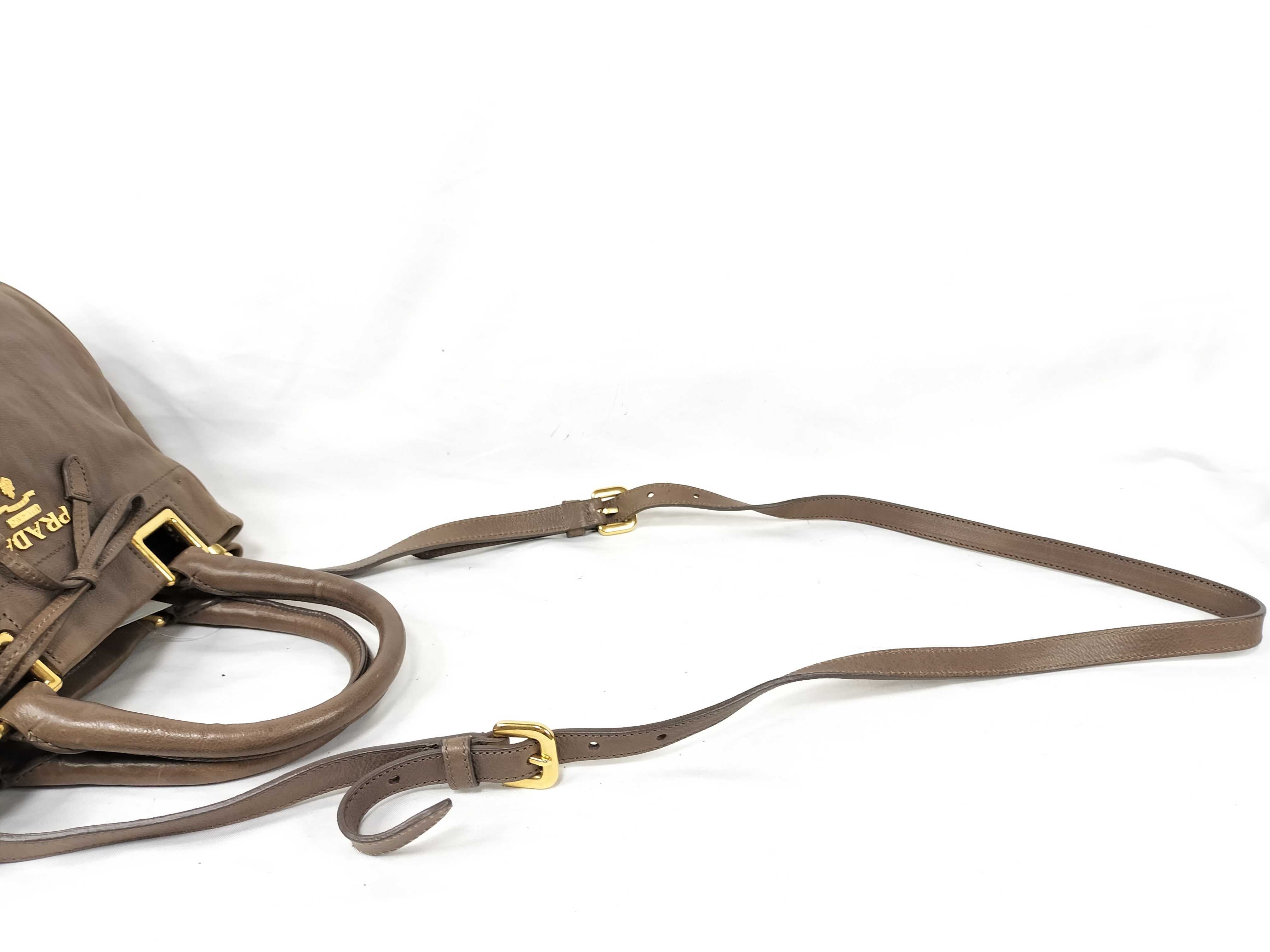 【水曜終了】(10709_0091)PRADA ナッパレザー 2way バッグ ハンドバッグ