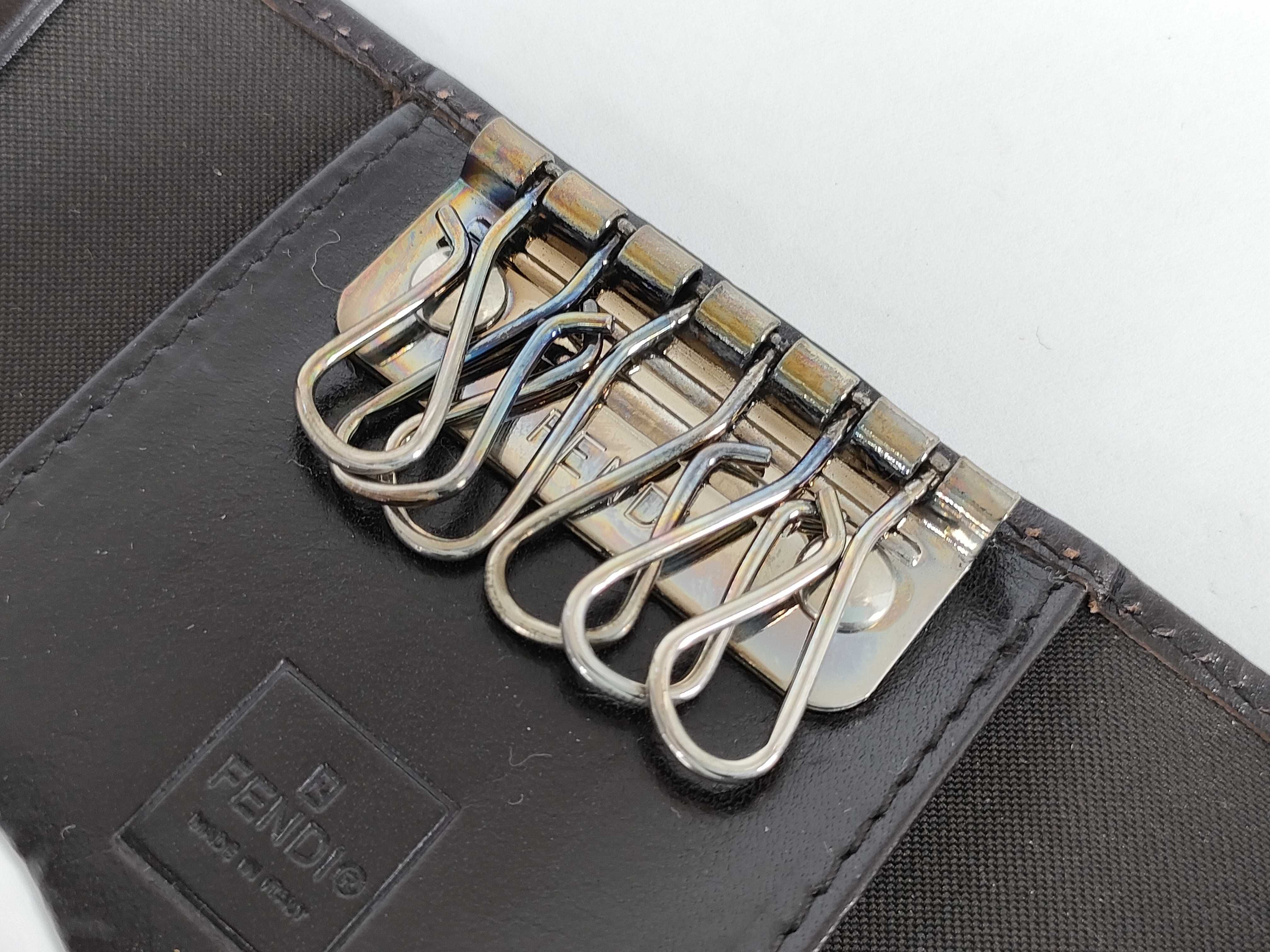 【水曜終了】(10700_0076)FENDI ズッカ柄 ズッカ キーケース6連 キーケース・キーホルダー