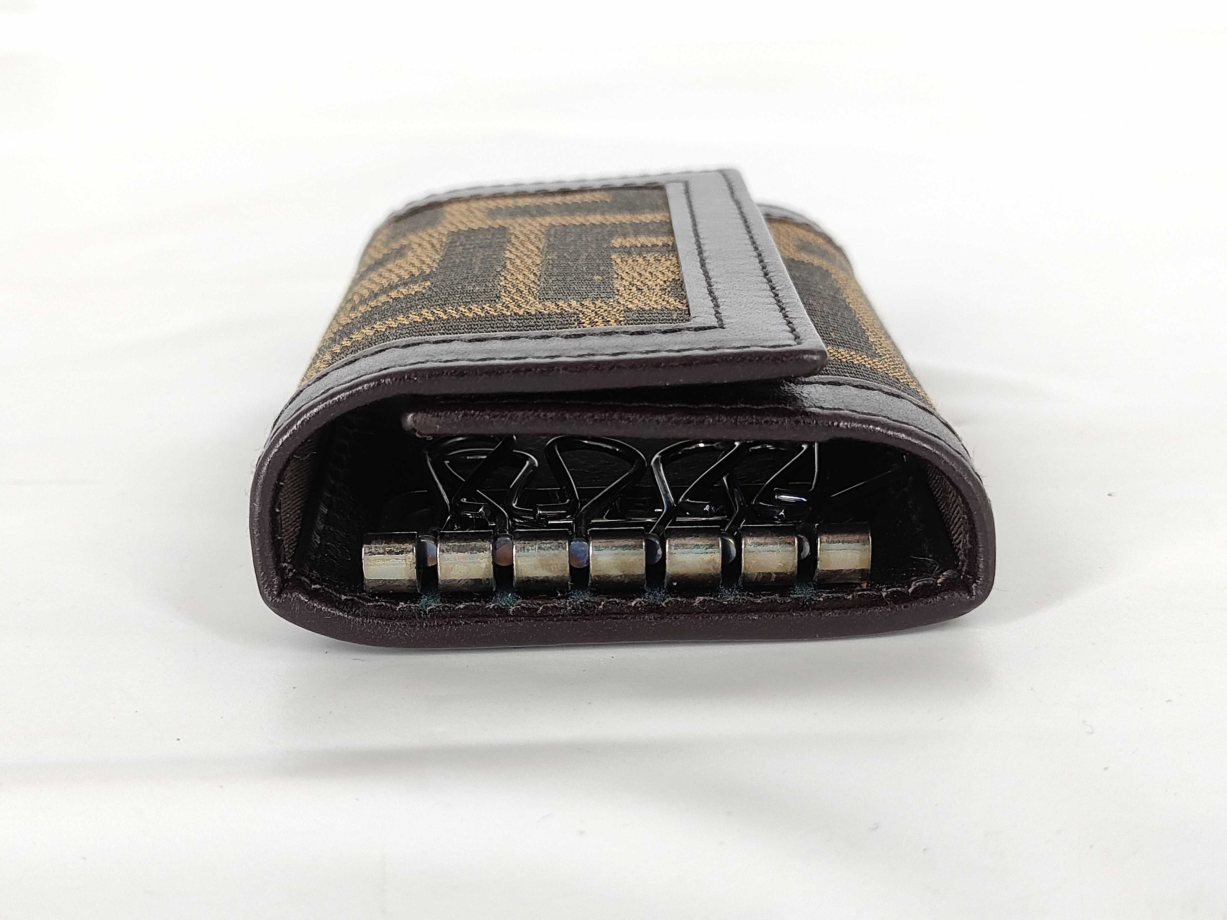【水曜終了】(10700_0076)FENDI ズッカ柄 ズッカ キーケース6連 キーケース・キーホルダー