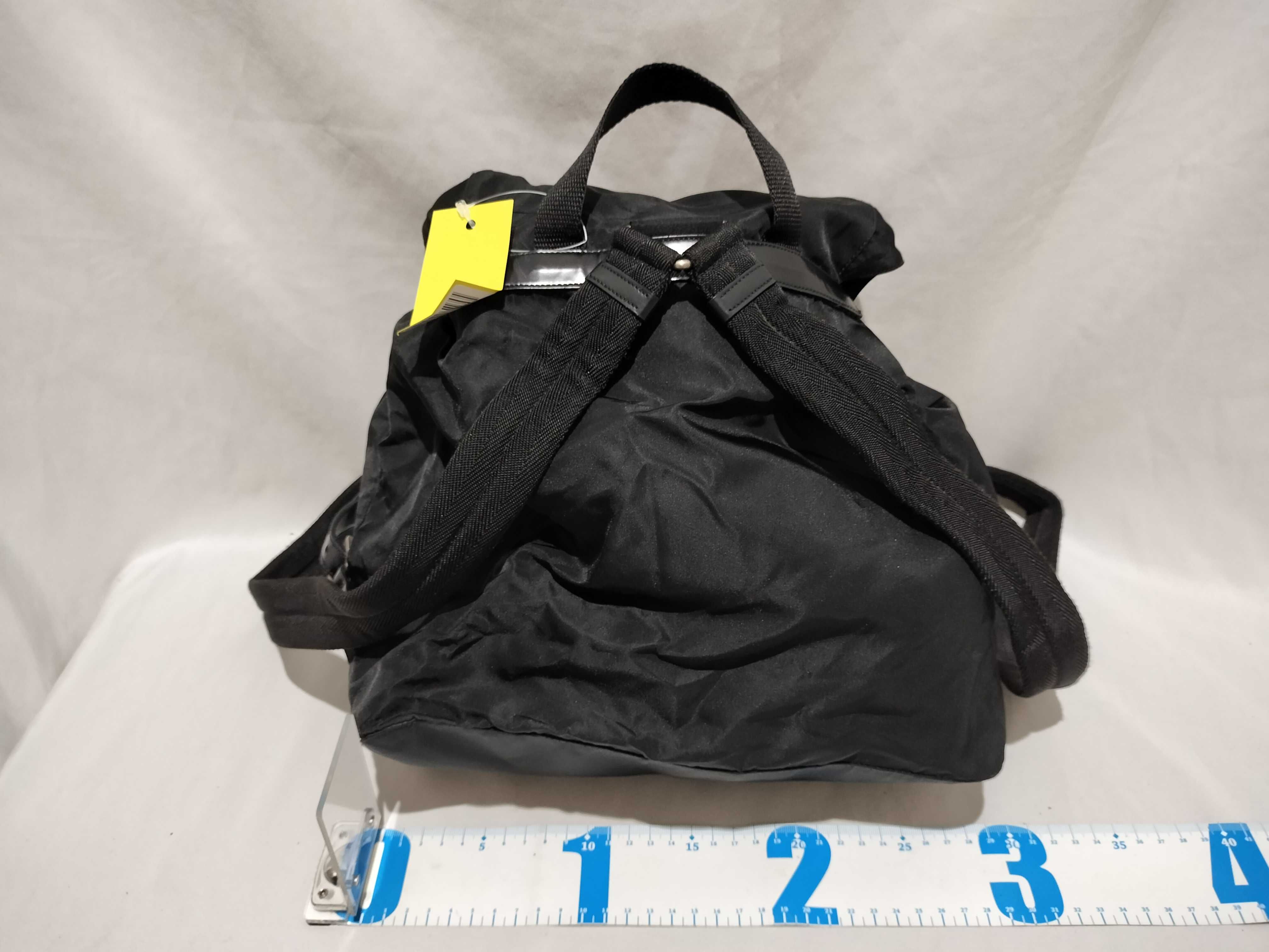 【水曜終了】(10709_0082)▼PRADA ナイロン リュック 三角プレート リュックサック