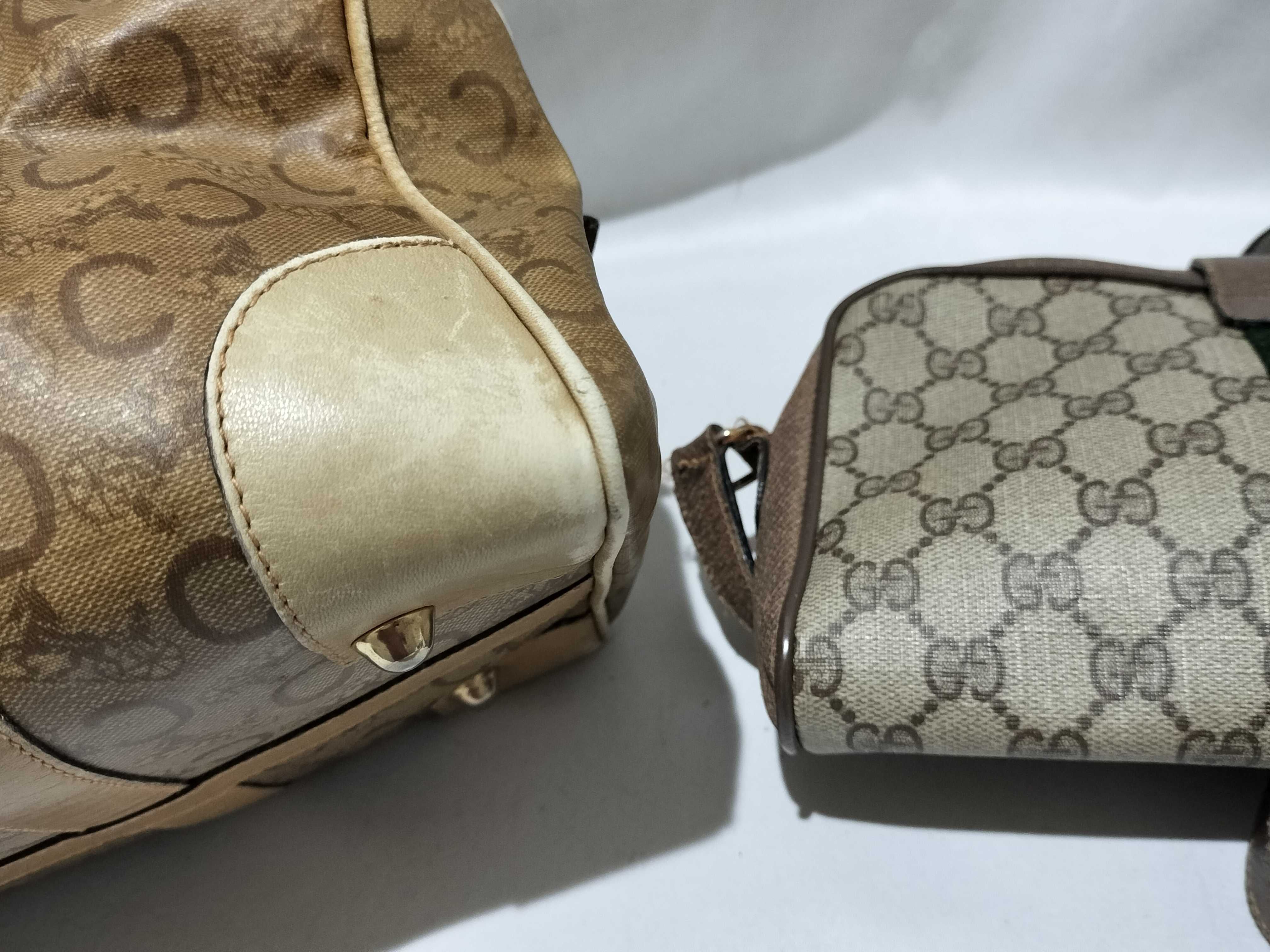 【水曜終了】(10702_0026)GUCCI GGスプリーム シェリー ショルダー/セリーヌ C馬車 ミニボストン 計2点 ショルダーバッグ