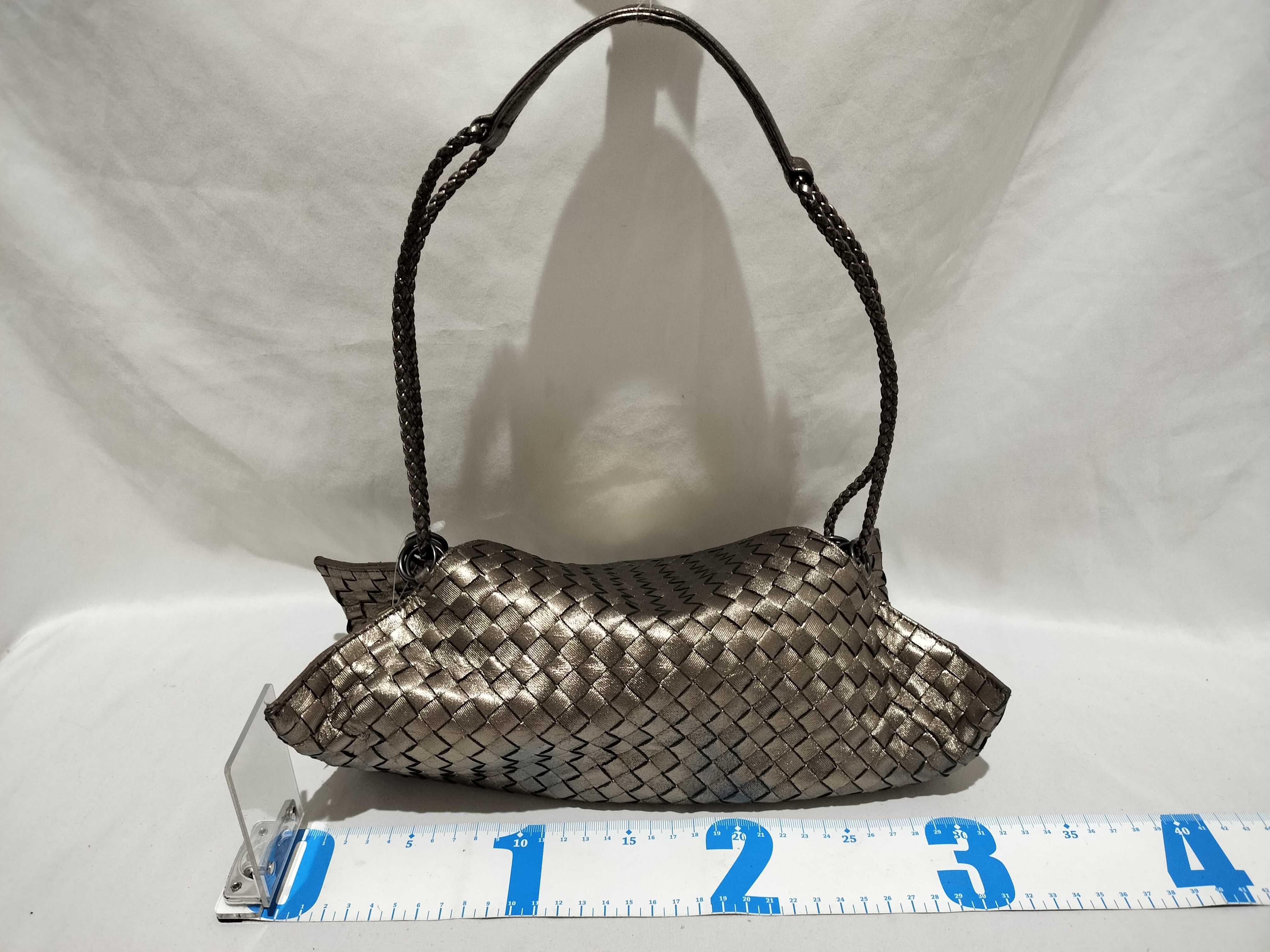 【水曜終了】(10699_0212)BOTTEGA VENETA イントレチャート トート ゴールド系 ハンドバッグ