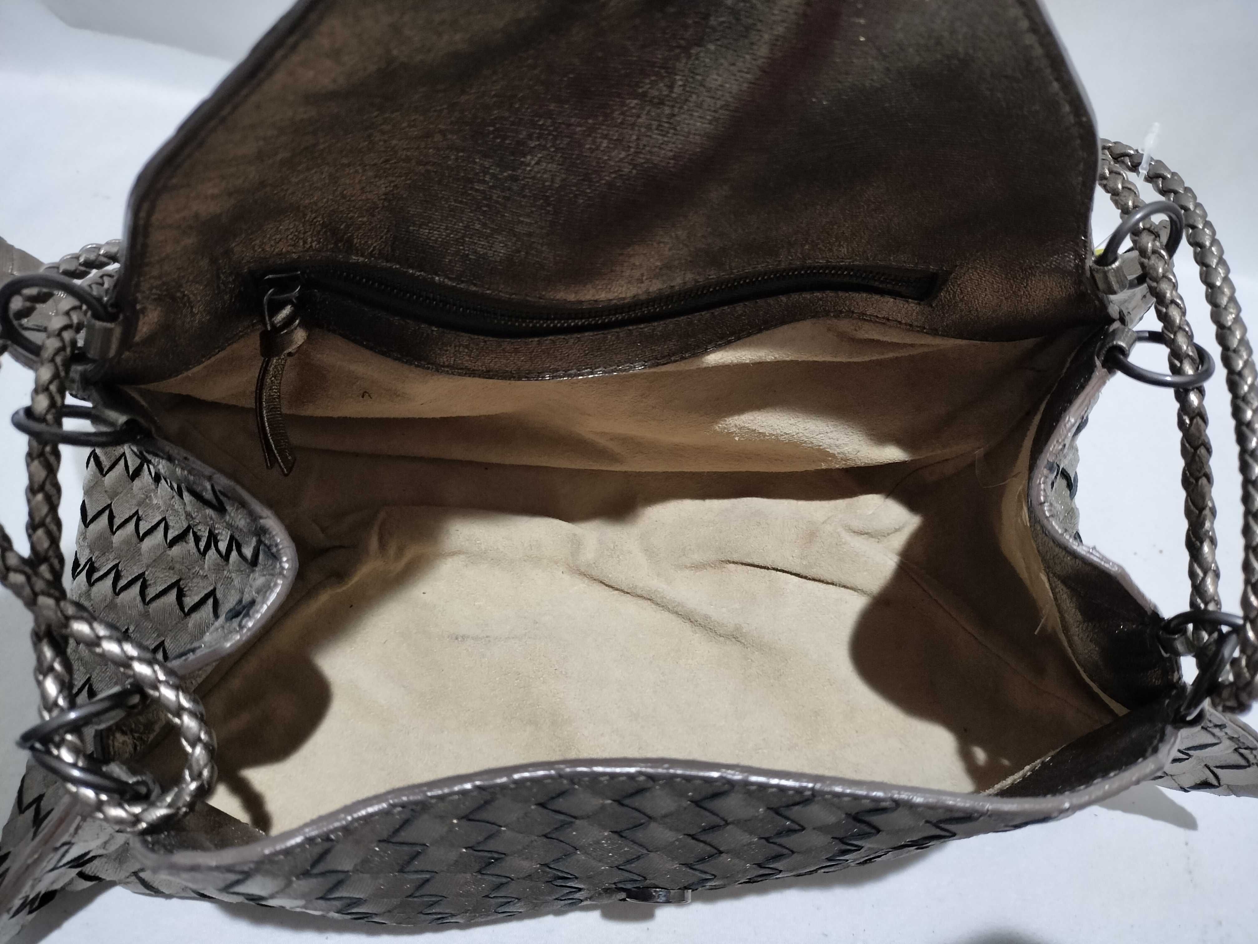 【水曜終了】(10699_0212)BOTTEGA VENETA イントレチャート トート ゴールド系 ハンドバッグ