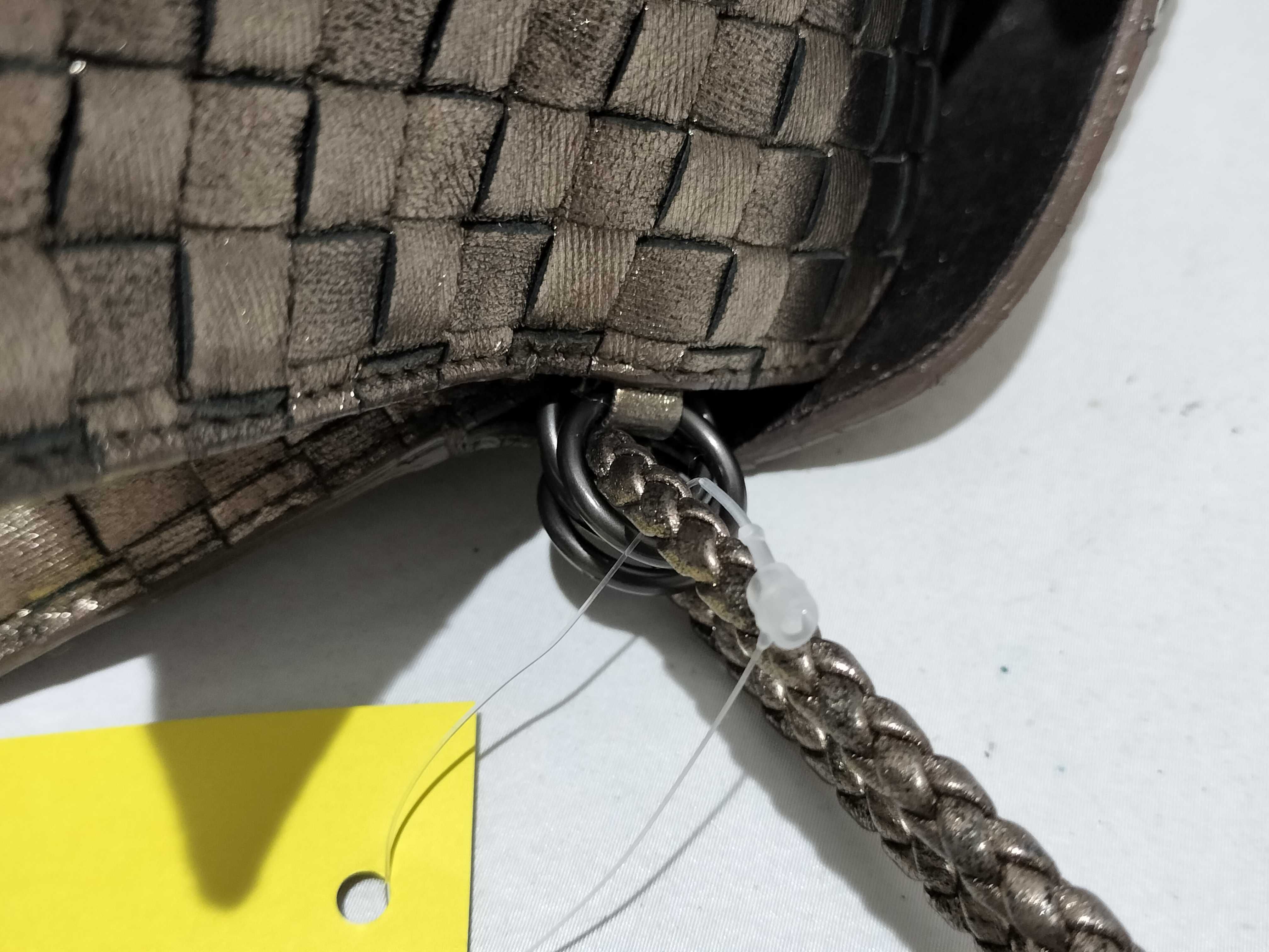 【水曜終了】(10699_0212)BOTTEGA VENETA イントレチャート トート ゴールド系 ハンドバッグ