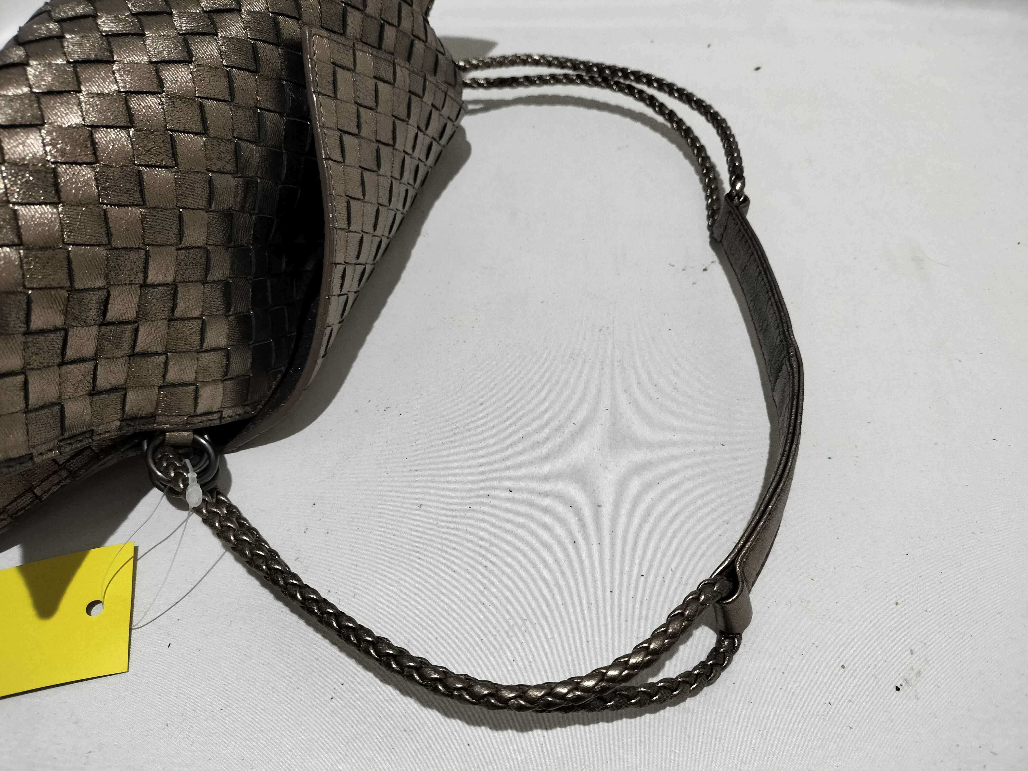 【水曜終了】(10699_0212)BOTTEGA VENETA イントレチャート トート ゴールド系 ハンドバッグ