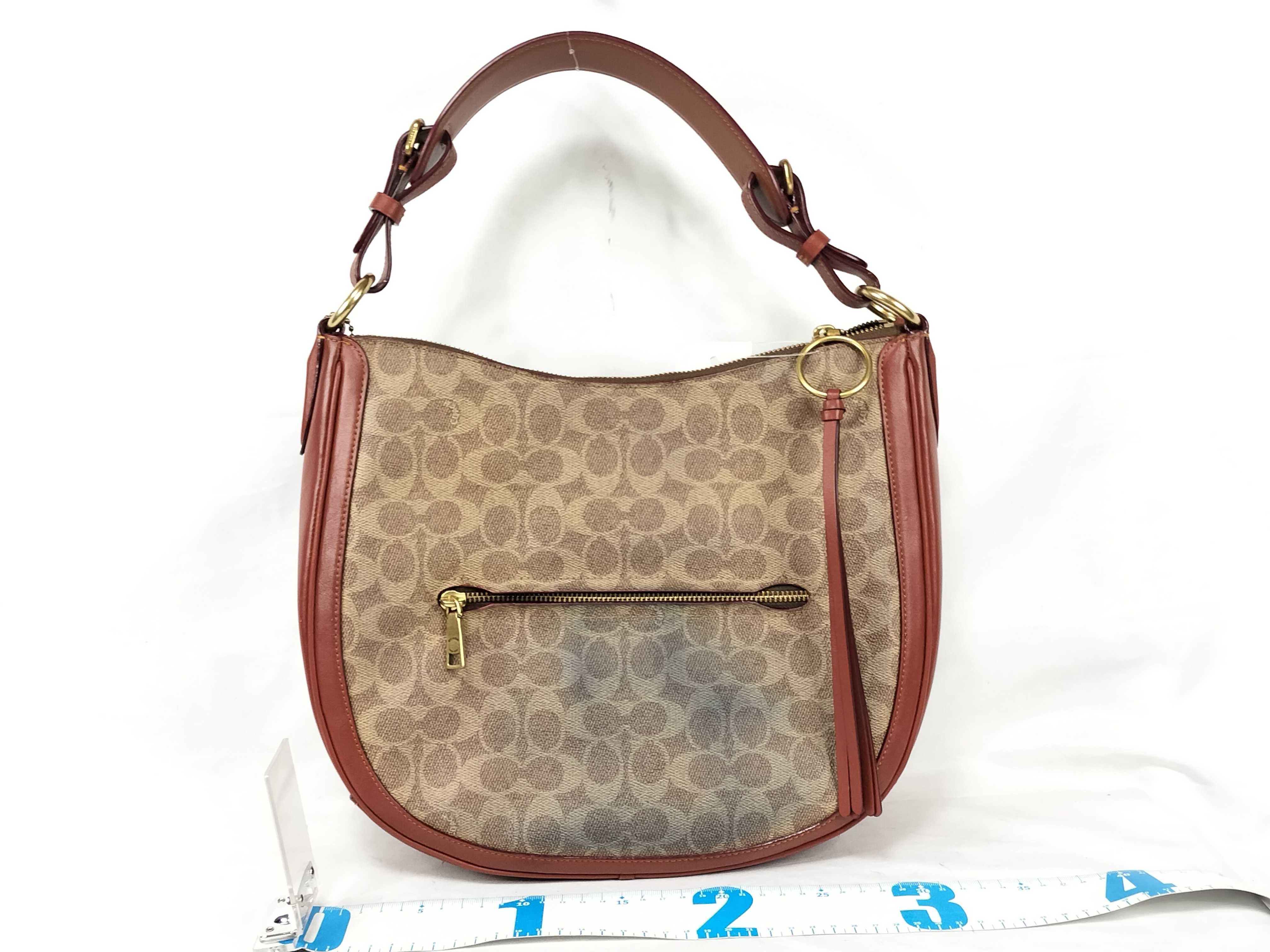 【水曜終了】(10698_0075)COACH シグネチャー 38580 サットンホーボー ハンドバッグ