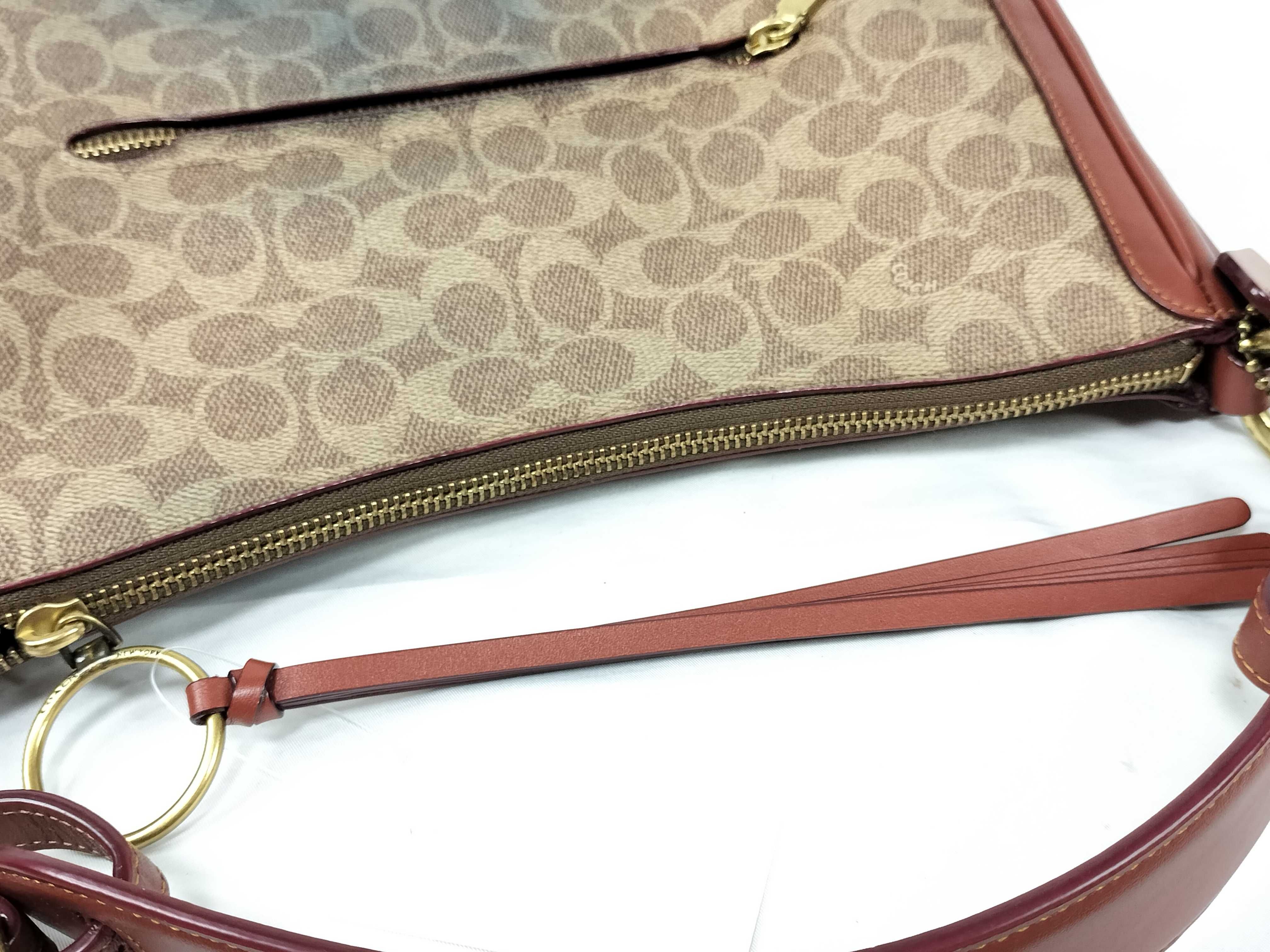 【水曜終了】(10698_0075)COACH シグネチャー 38580 サットンホーボー ハンドバッグ