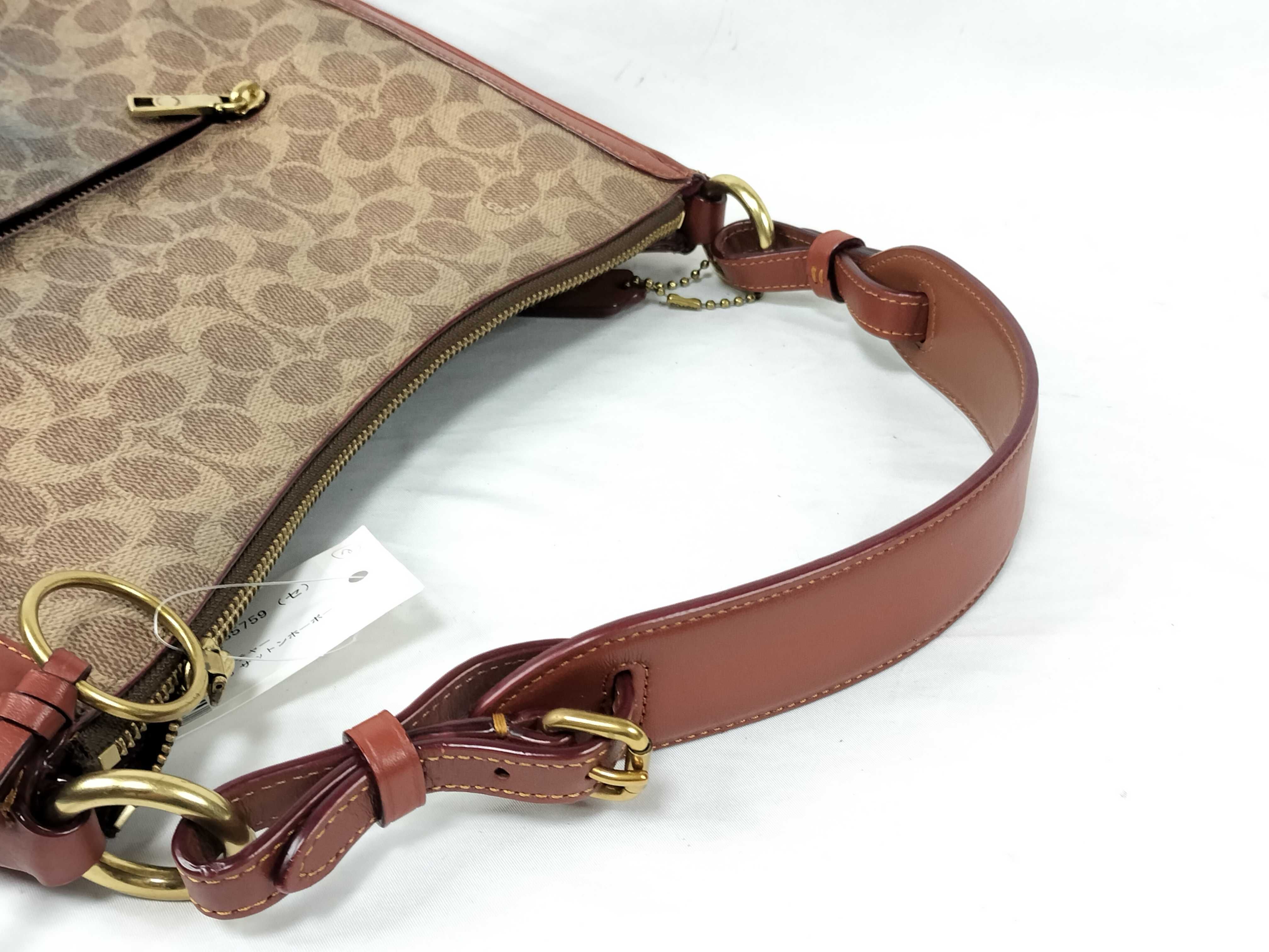 【水曜終了】(10698_0075)COACH シグネチャー 38580 サットンホーボー ハンドバッグ