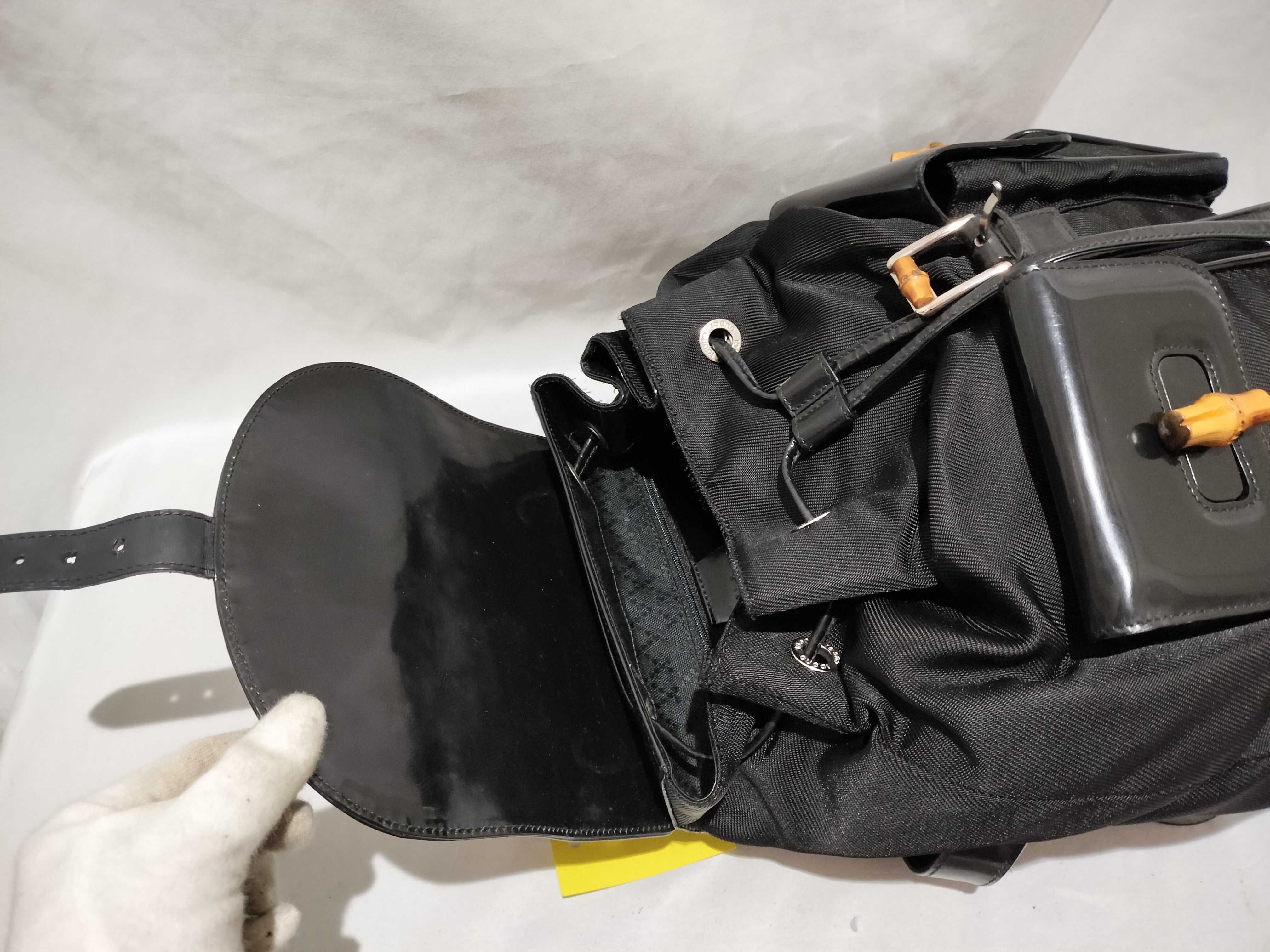 【水曜終了】(10709_0002)▼GUCCI バンブー リュック レザー リュックサック