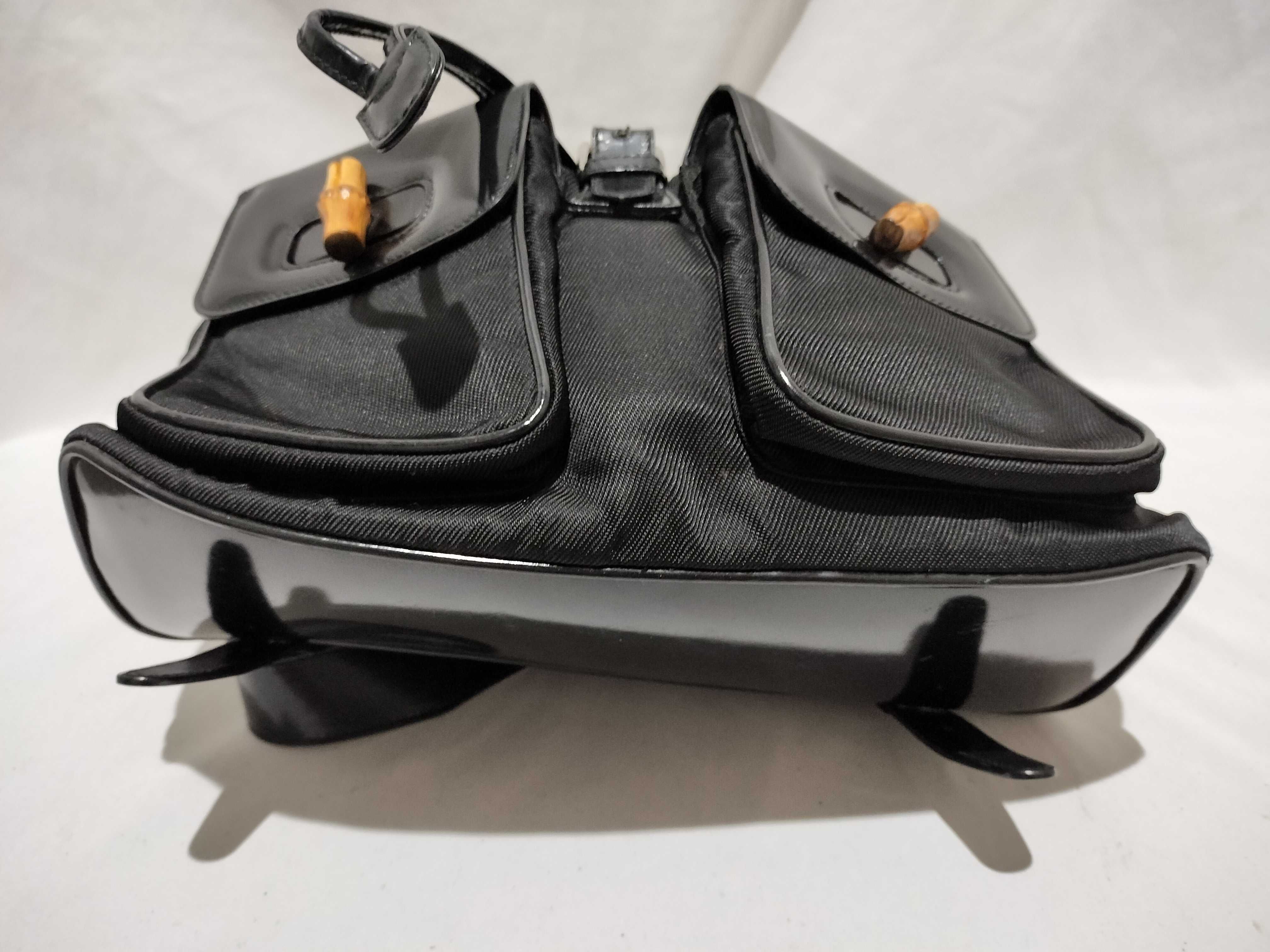 【水曜終了】(10709_0002)▼GUCCI バンブー リュック レザー リュックサック