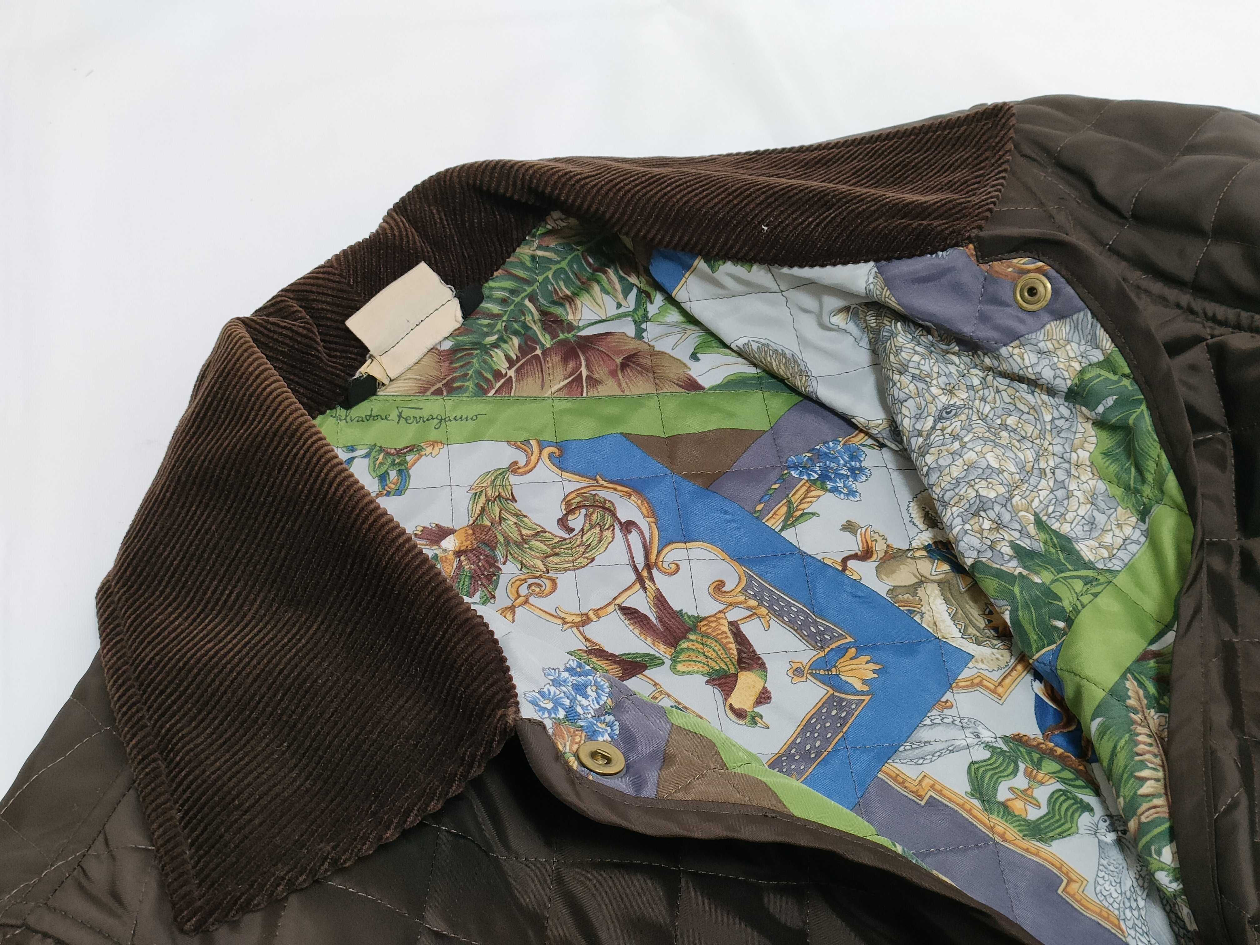 日曜終了(10743_0022)▼Salvatore Ferragamo キルティング等コート*3