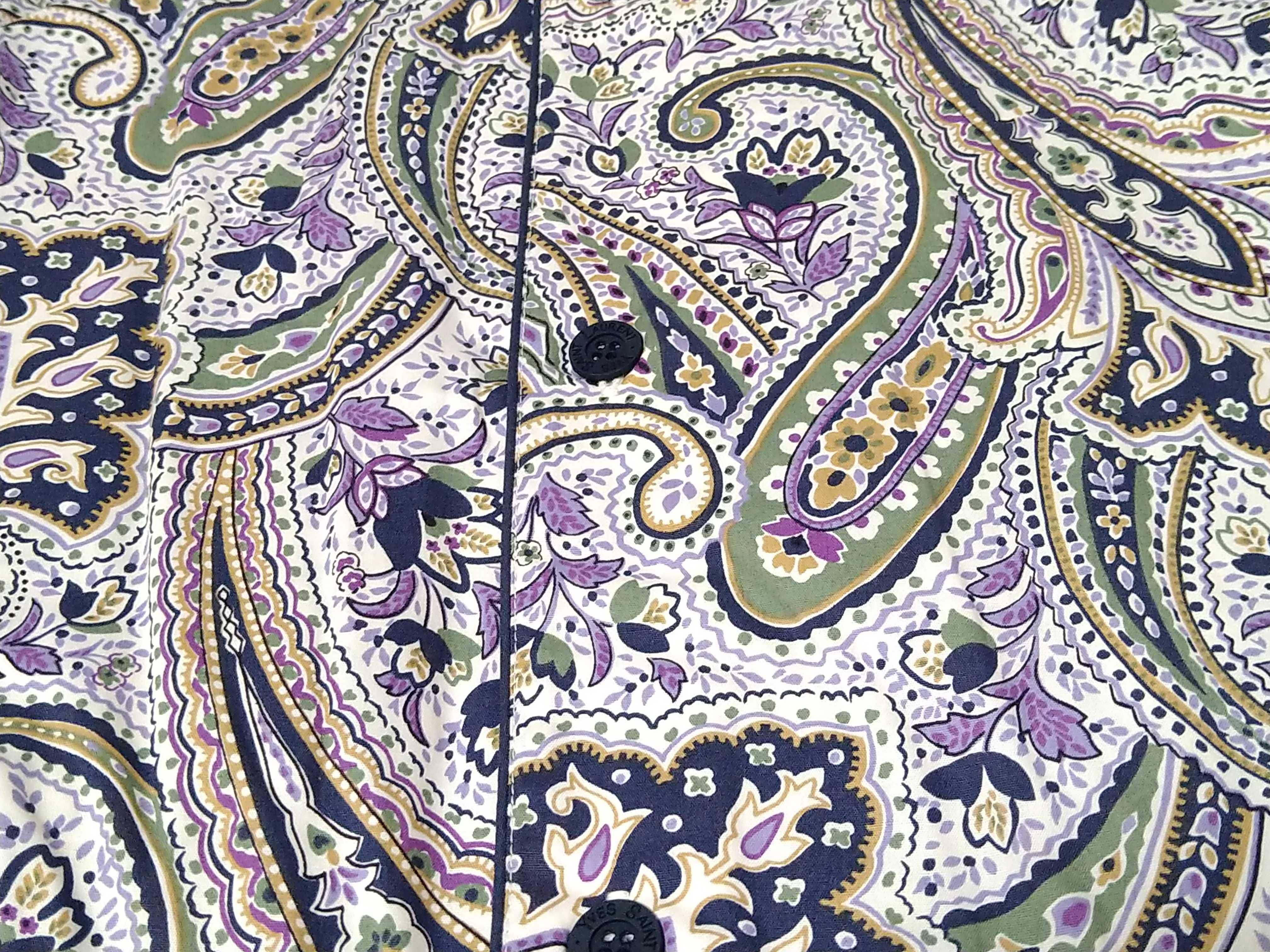 日曜終了(10743_0021)▼Yves Saint Laurent ペイズリー柄 パジャマ ギフト 2点 その他アパレル