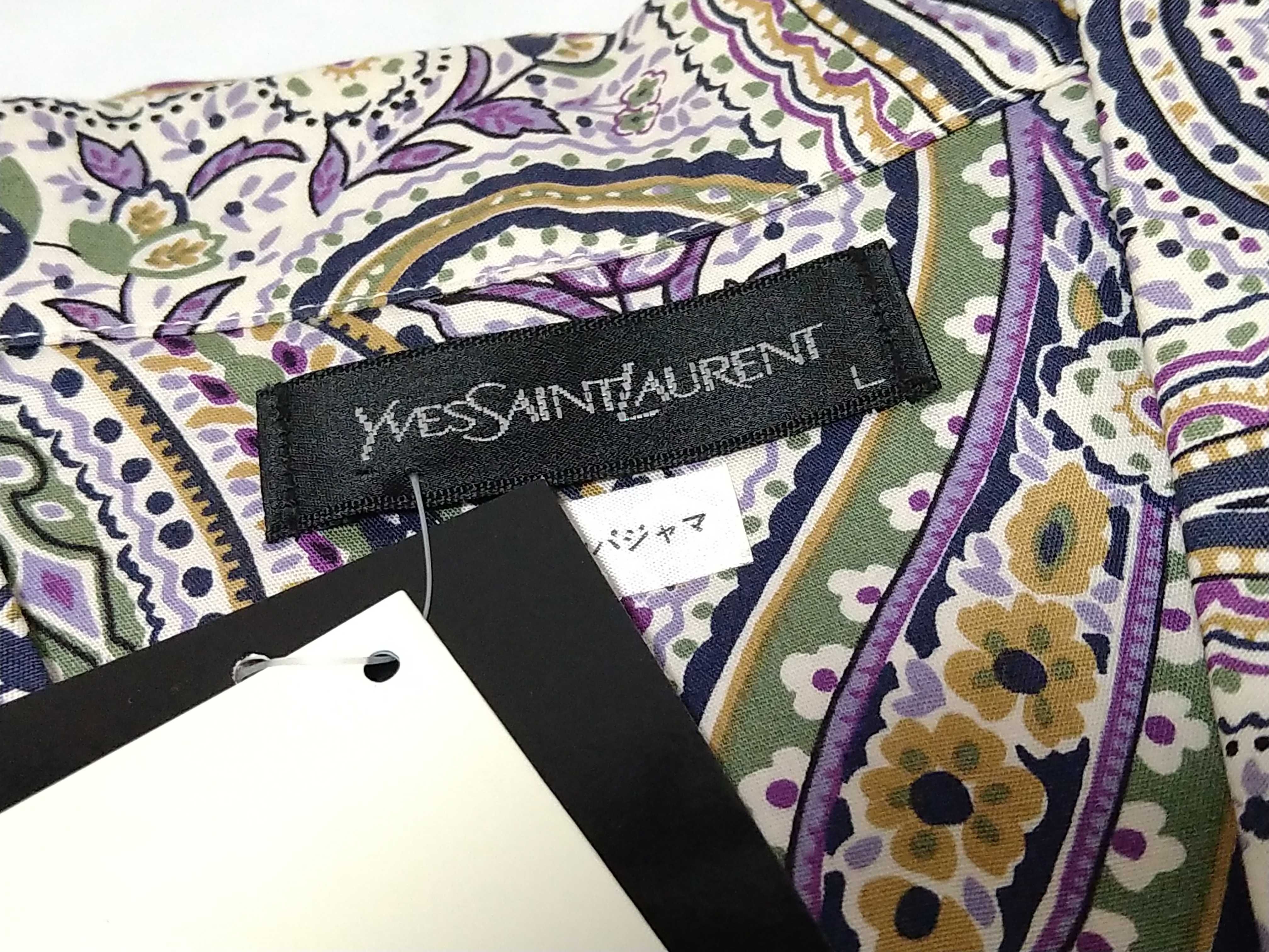 日曜終了(10743_0021)▼Yves Saint Laurent ペイズリー柄 パジャマ ギフト 2点 その他アパレル