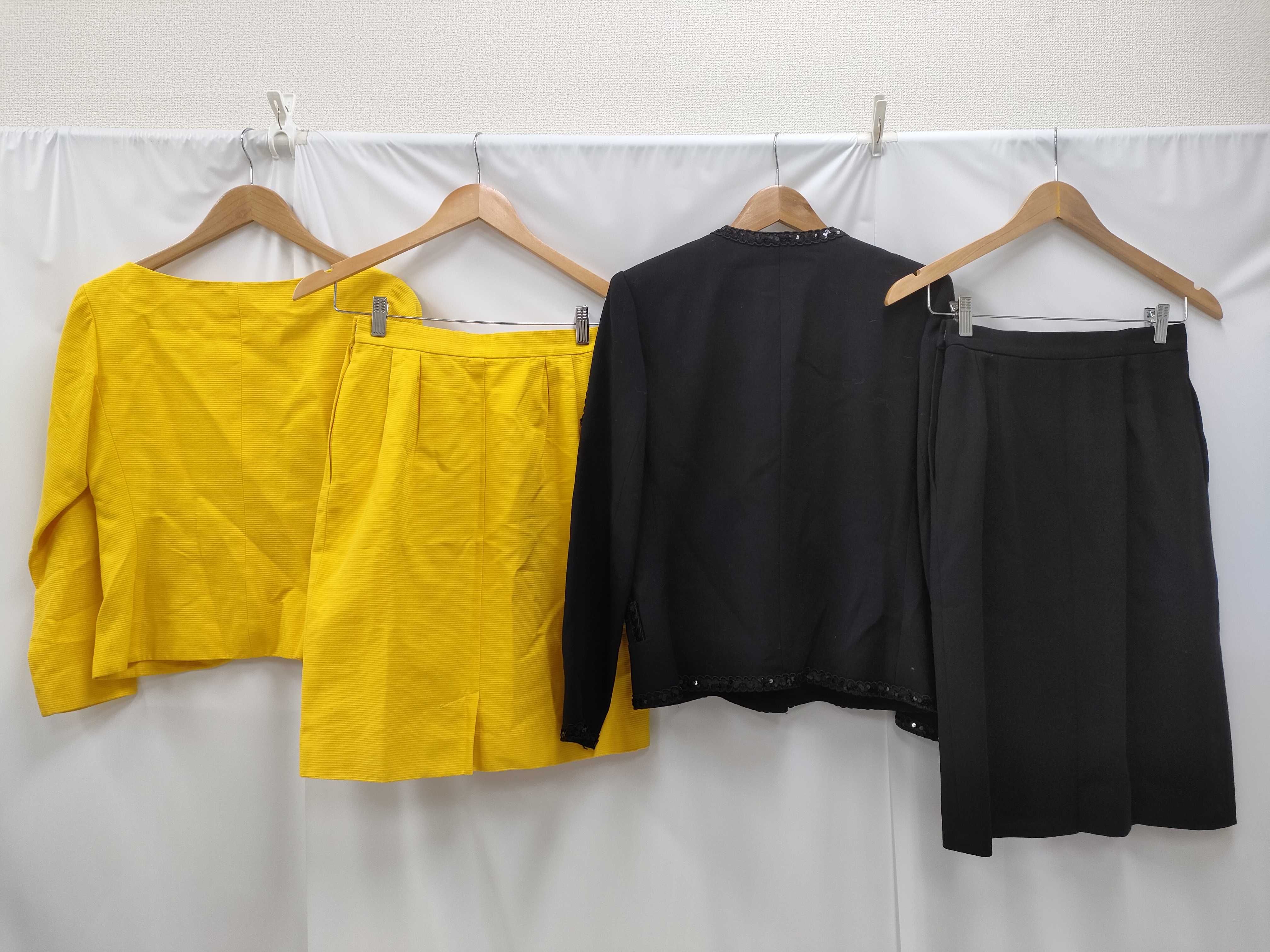 日曜終了(10743_0020)▼Yves Saint Laurent ジャケット/スカート セットアップ 2点セット その他アパレル