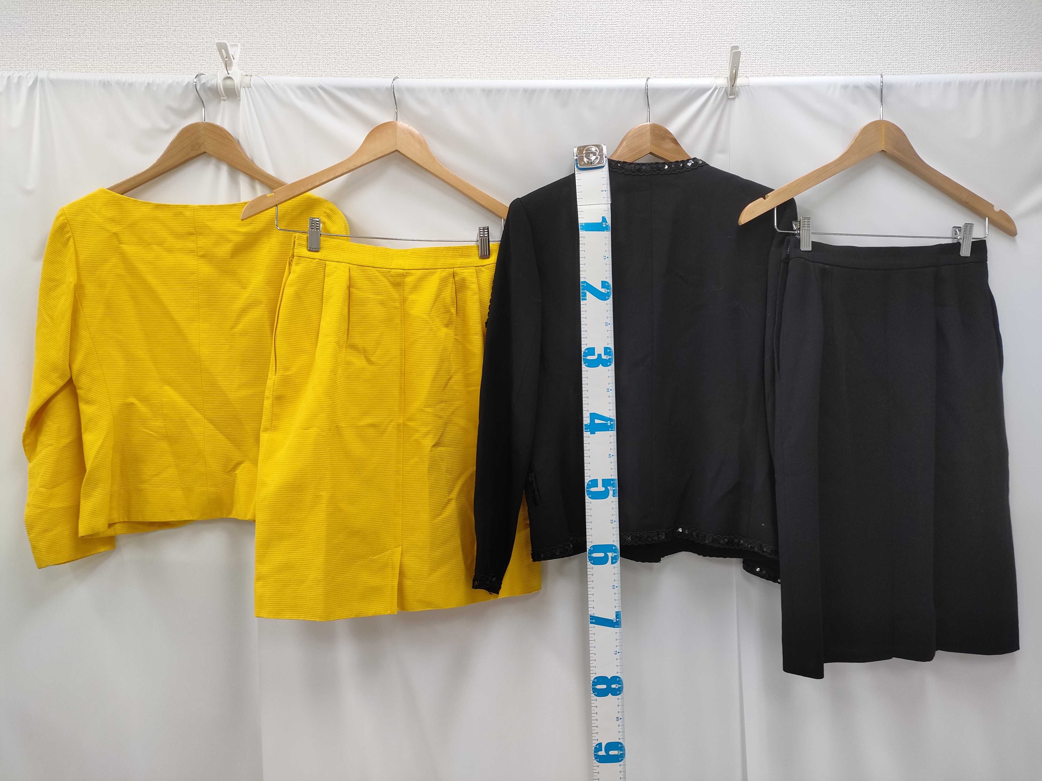 日曜終了(10743_0020)▼Yves Saint Laurent ジャケット/スカート セットアップ 2点セット その他アパレル