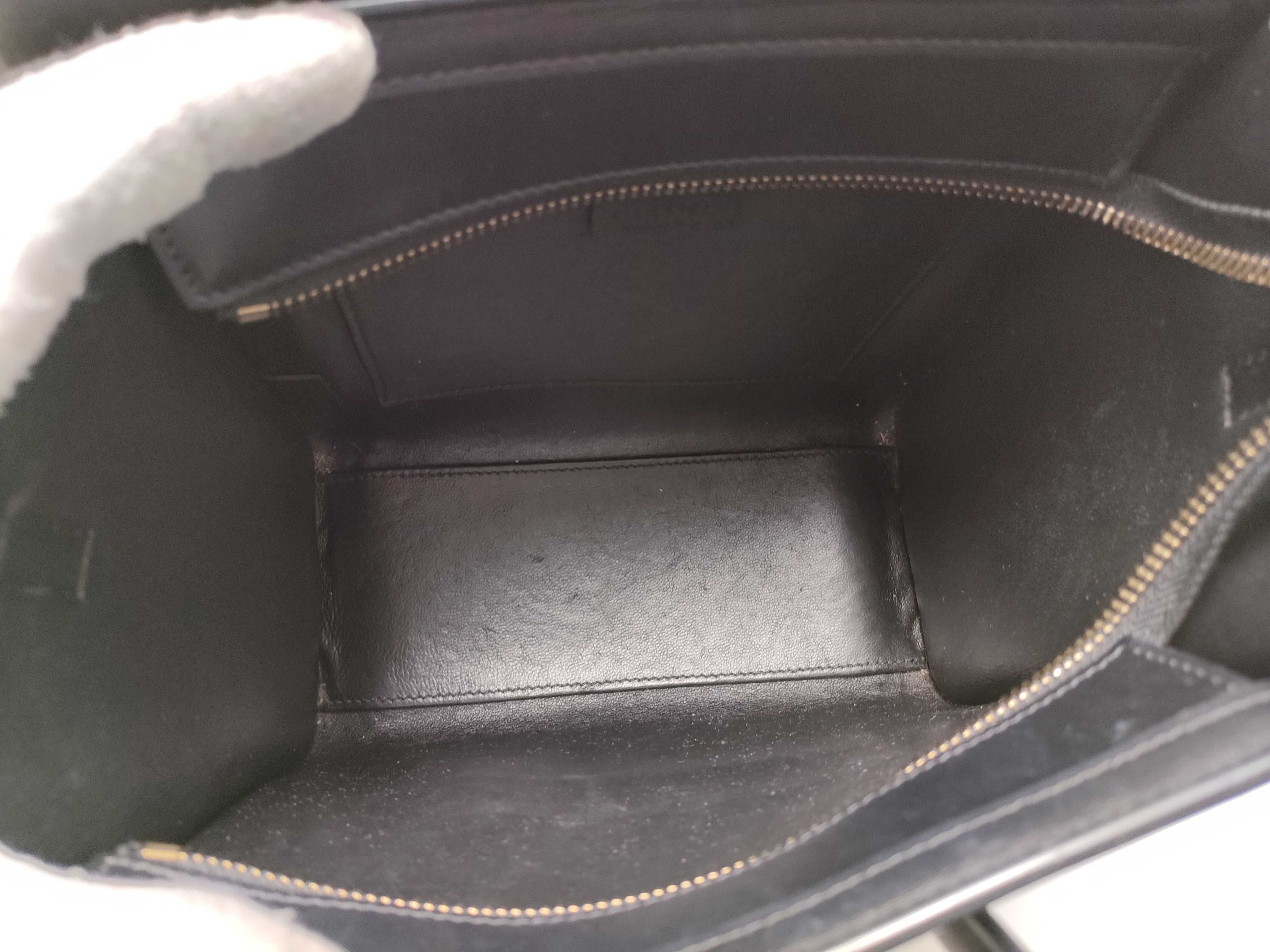 【水曜終了】(10827_0029)CELINE バイカラー ブラック×ホワイト ハンドバッグ