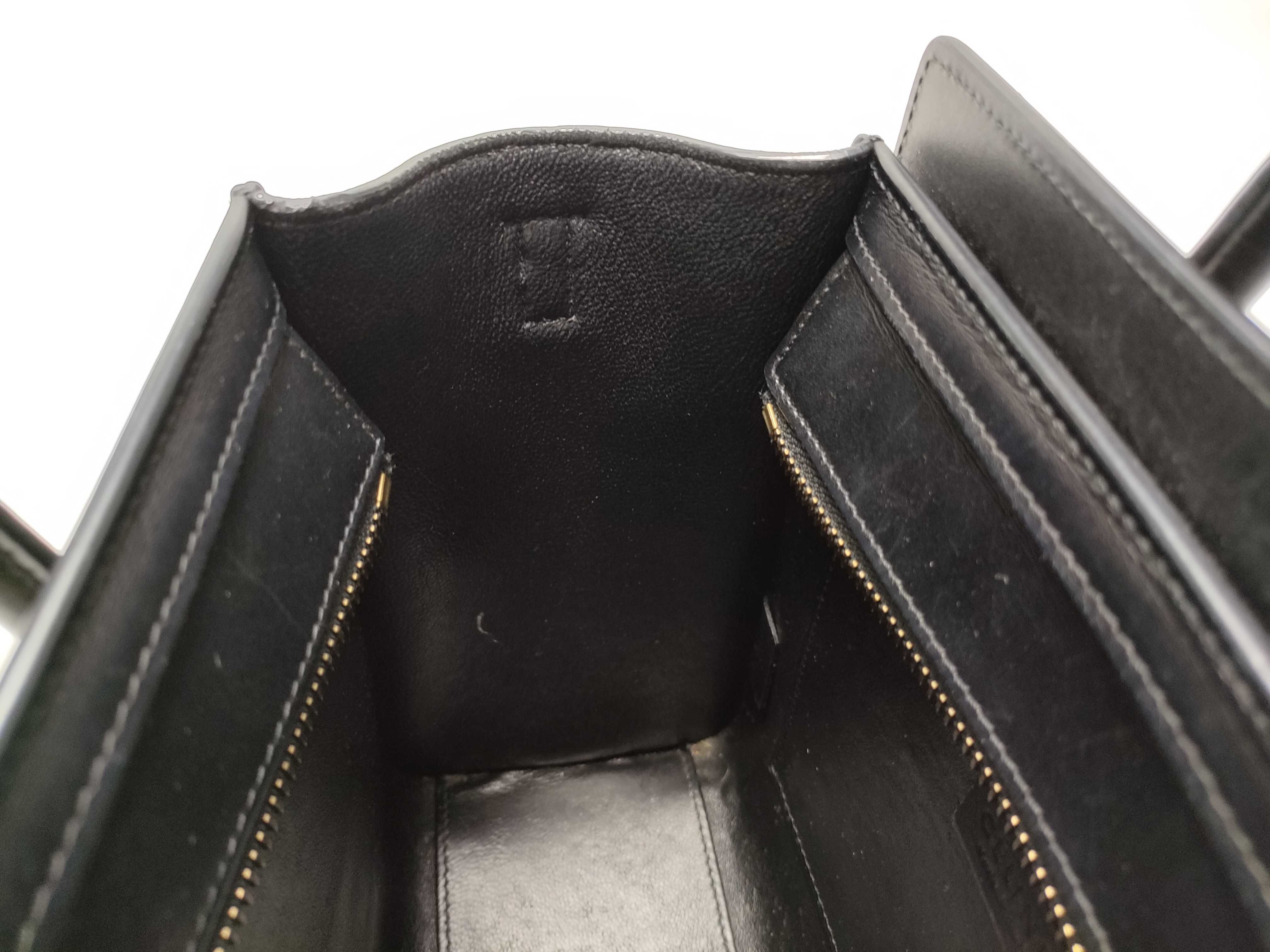 【水曜終了】(10827_0029)CELINE バイカラー ブラック×ホワイト ハンドバッグ