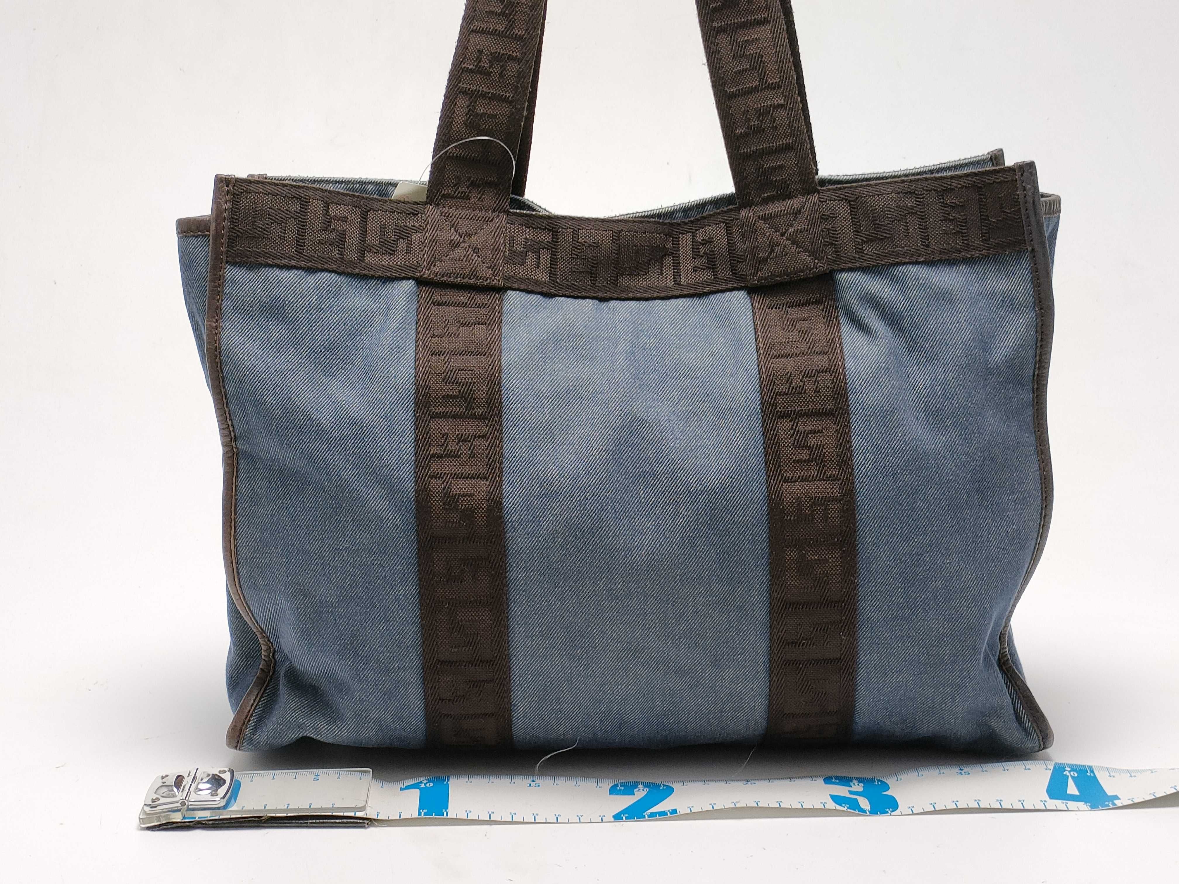 【水曜終了】(10827_0065)FENDI デニム トート トートバッグ