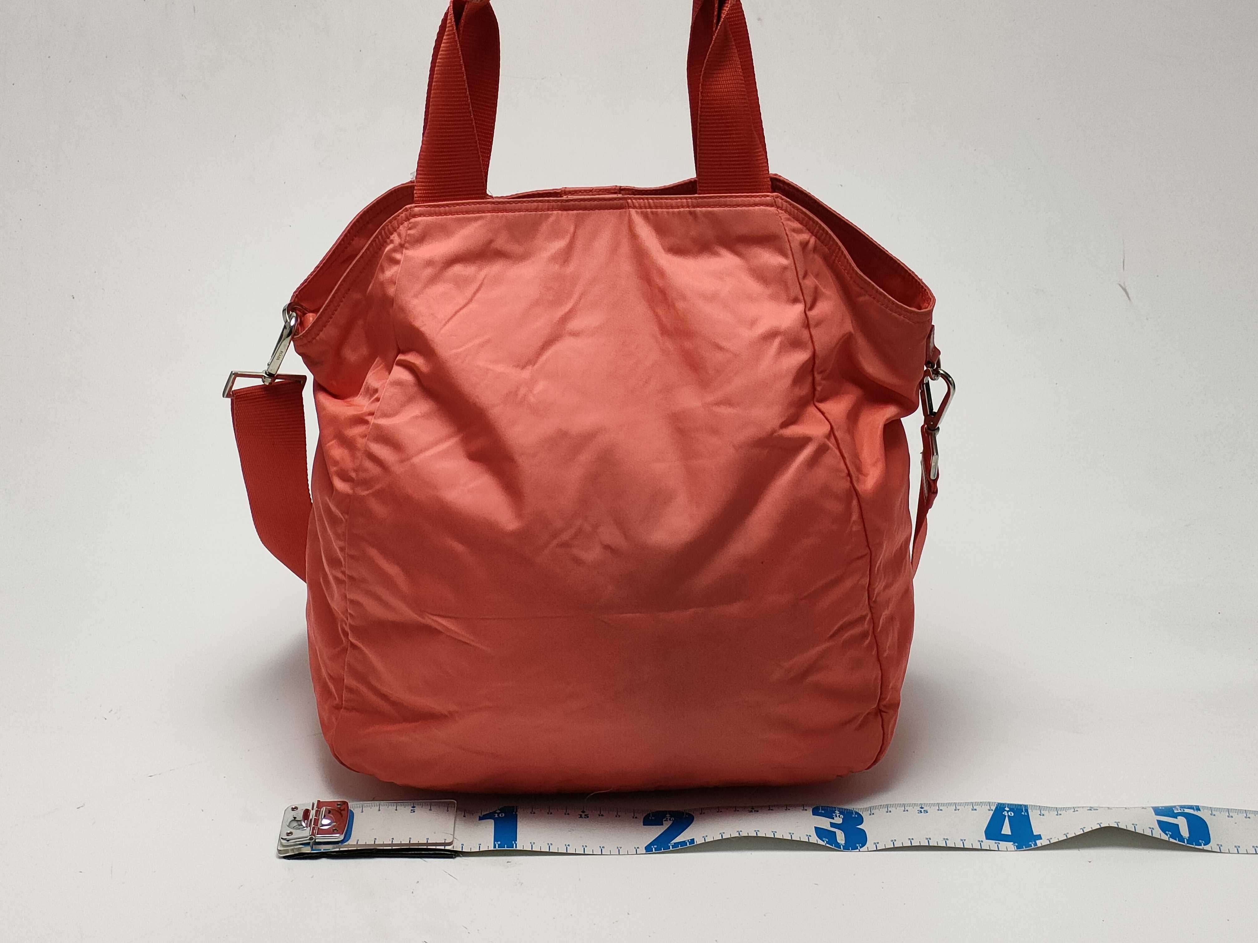 【水曜終了】(10827_0040)▼PRADA ナイロン 三角プレート トート ピンク トートバッグ