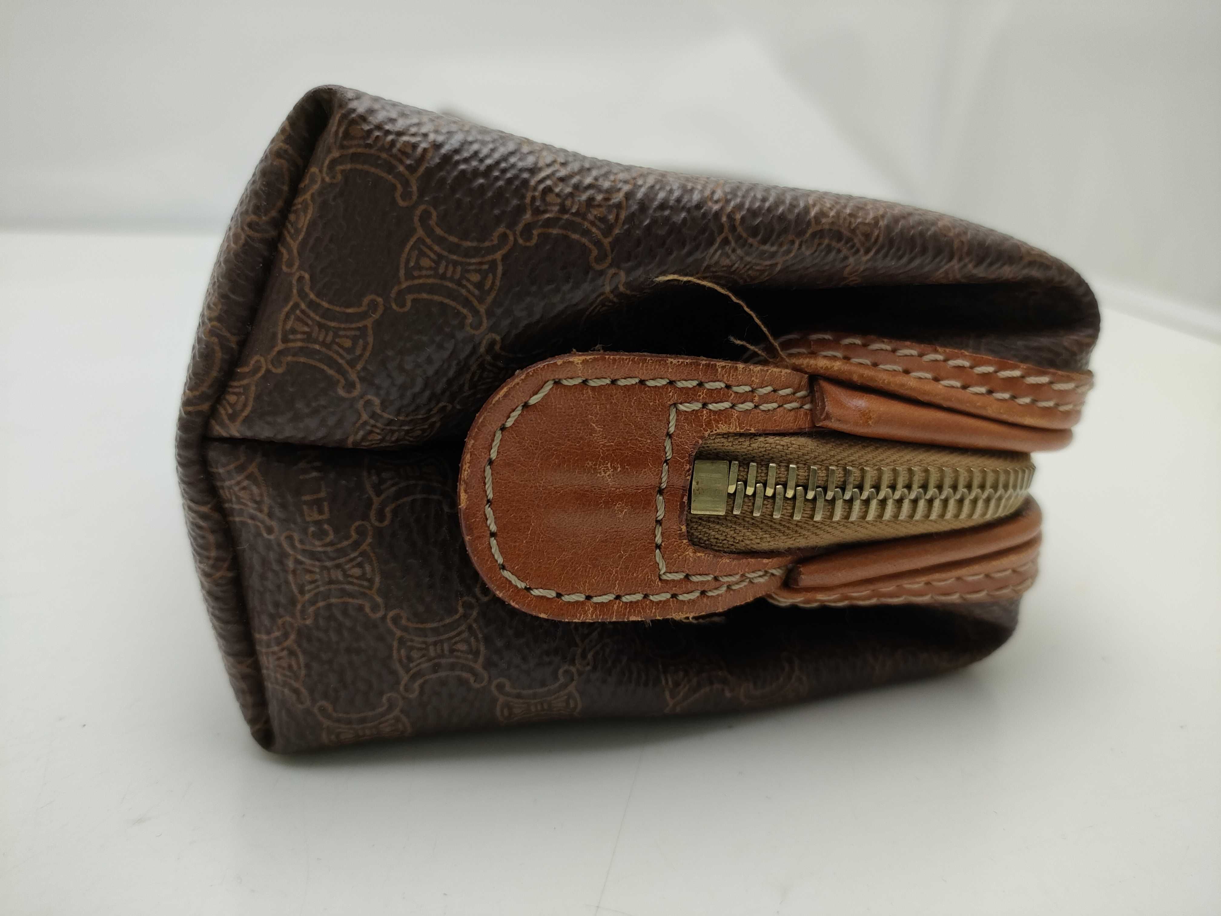 【水曜終了】(10827_0027)▼CELINE マカダム コスメポーチ ポーチ