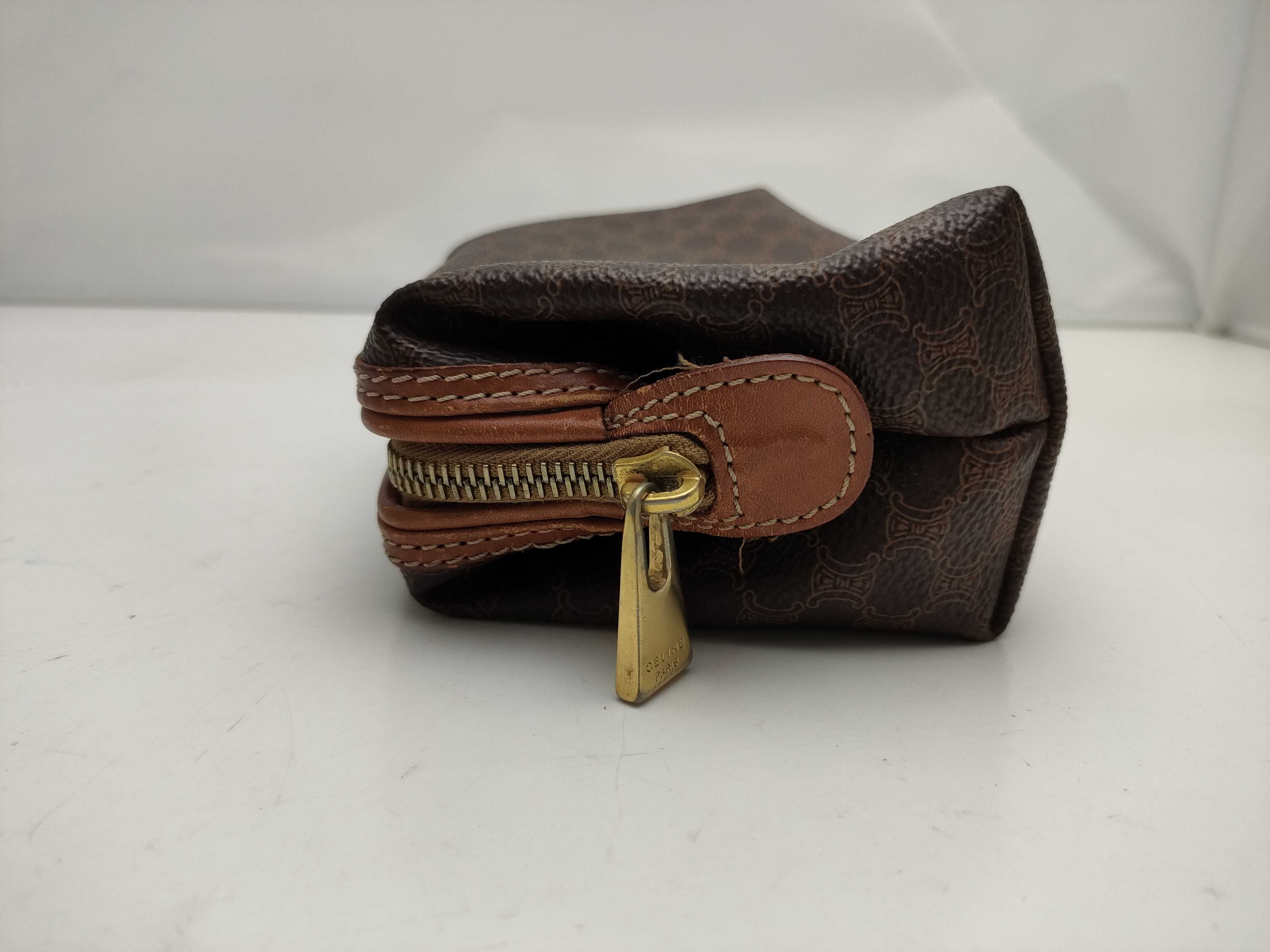 【水曜終了】(10827_0027)▼CELINE マカダム コスメポーチ ポーチ