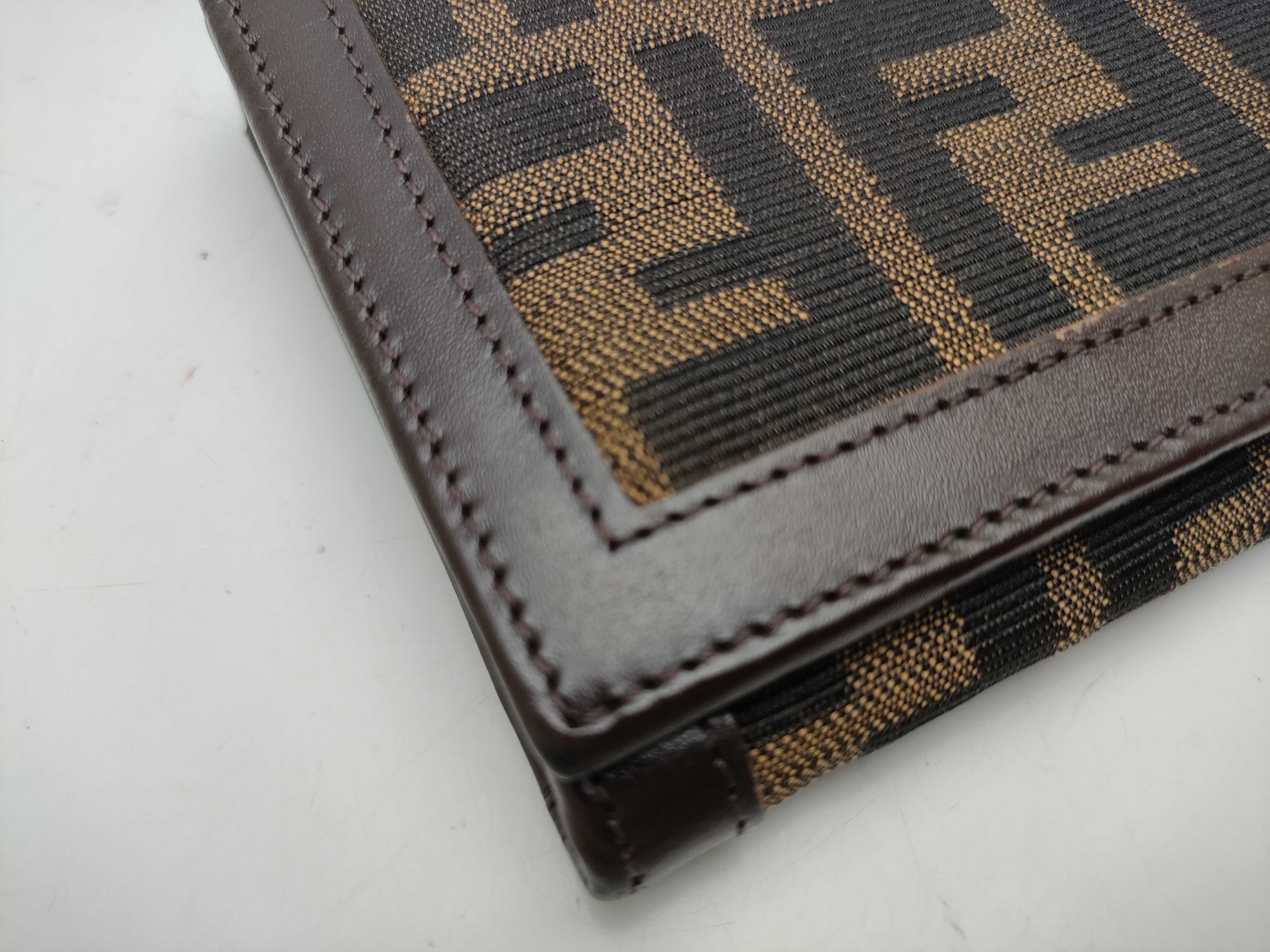 【水曜終了】(10827_0069)FENDI ズッカ柄 ズッカ キャンバス 長財布 財布