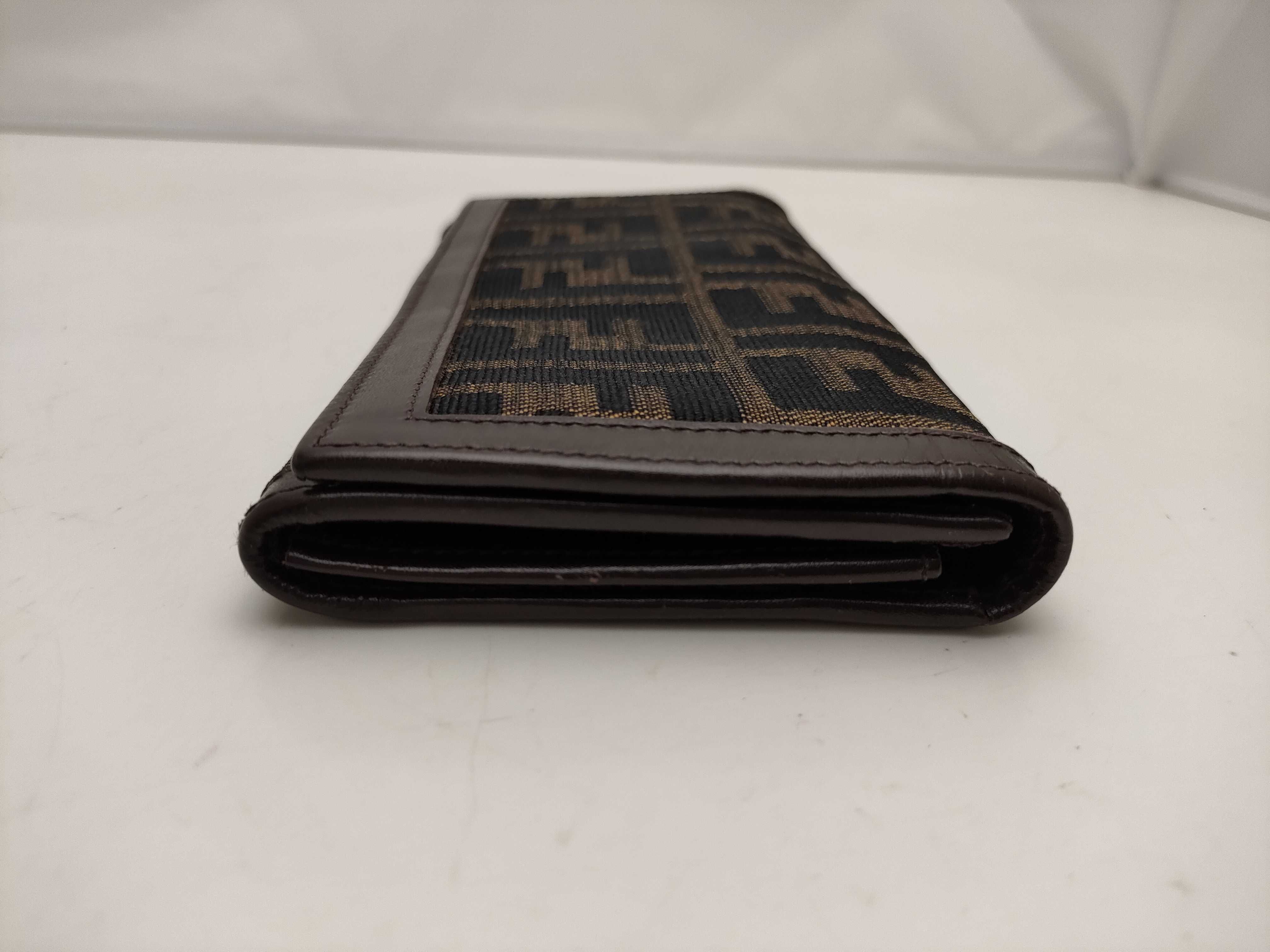 【水曜終了】(10827_0069)FENDI ズッカ柄 ズッカ キャンバス 長財布 財布