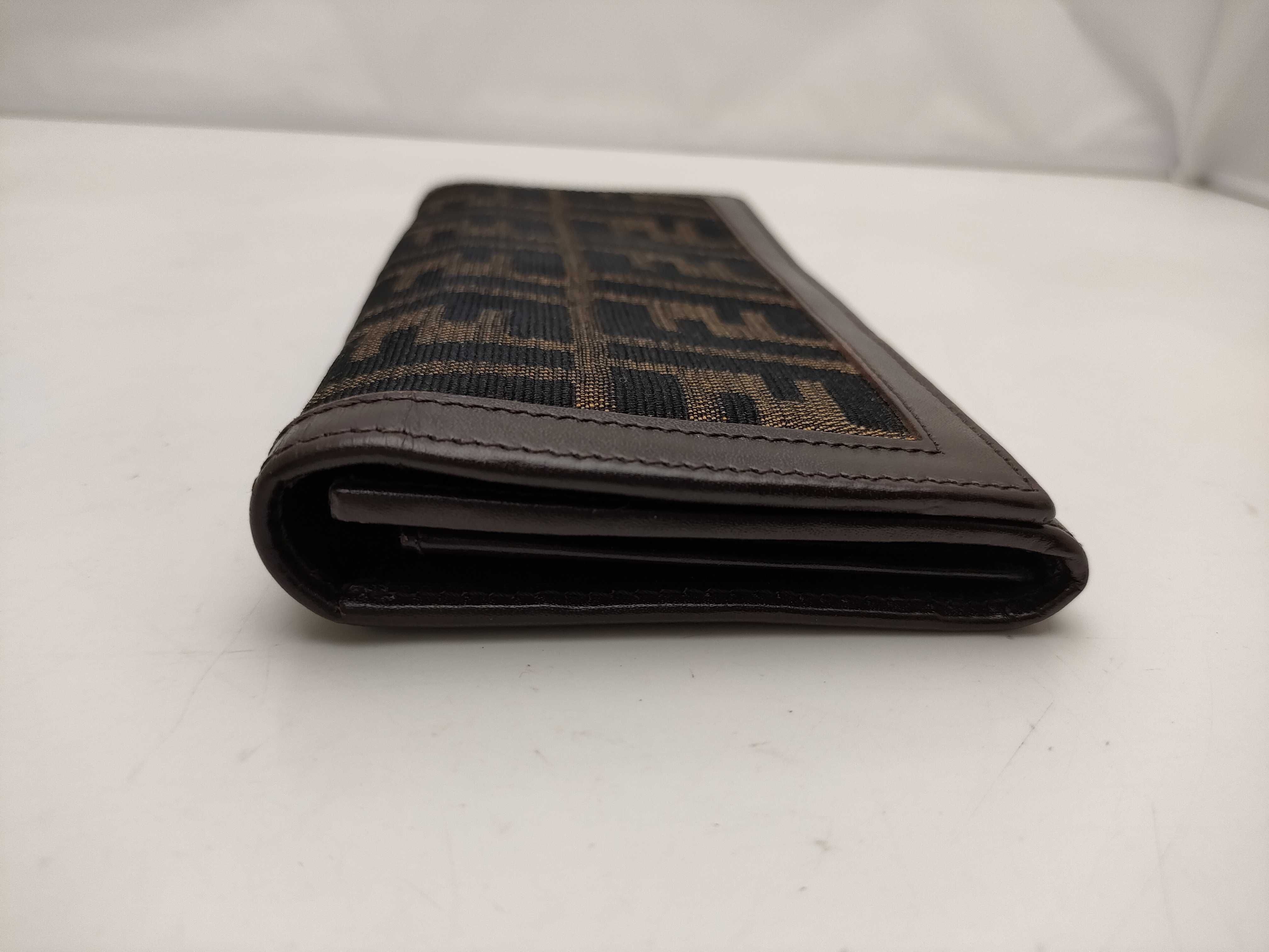 【水曜終了】(10827_0069)FENDI ズッカ柄 ズッカ キャンバス 長財布 財布