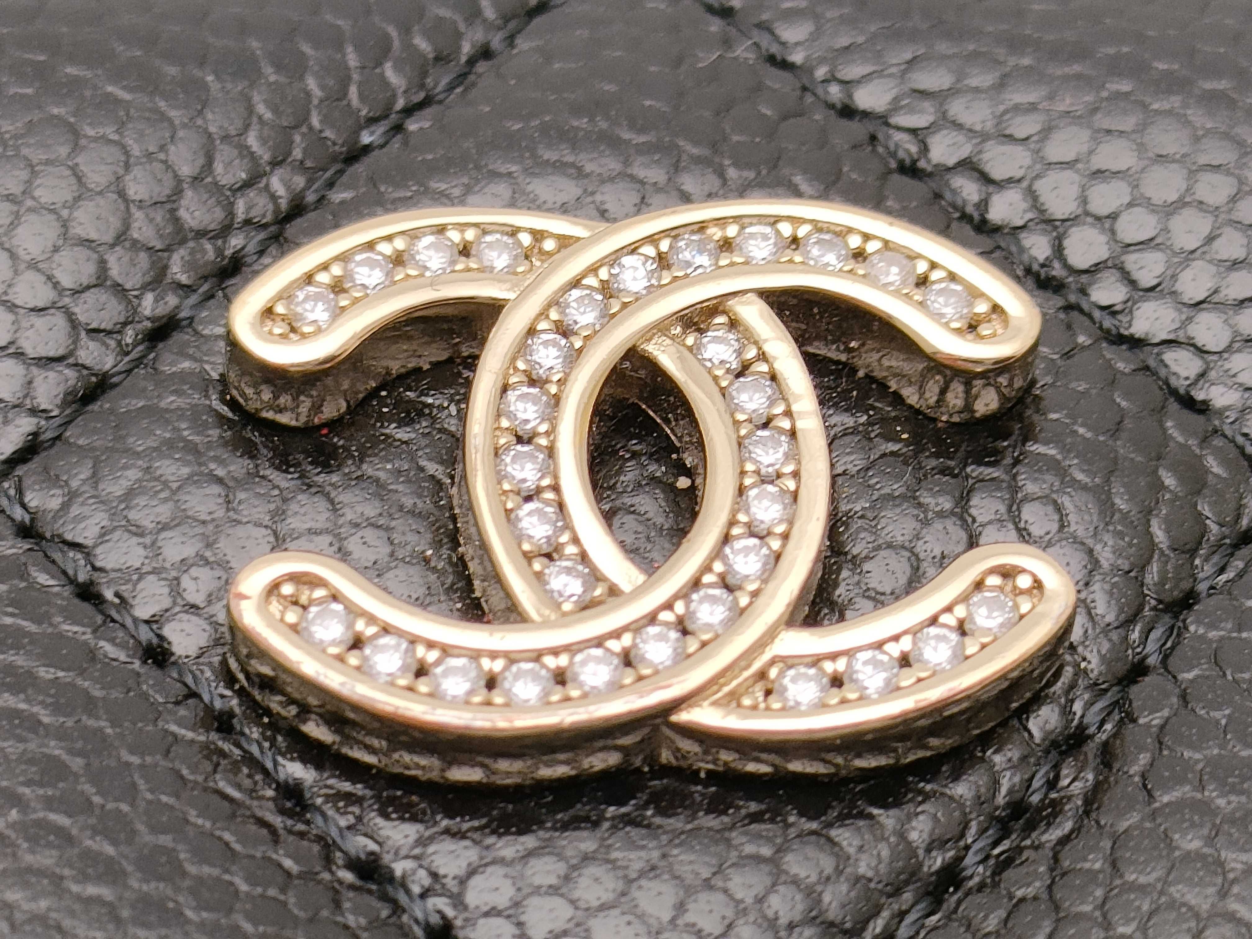 【水曜終了】(10814_0044)CHANEL キャビアスキン コンパクトウォレット ラウンドジップ 財布