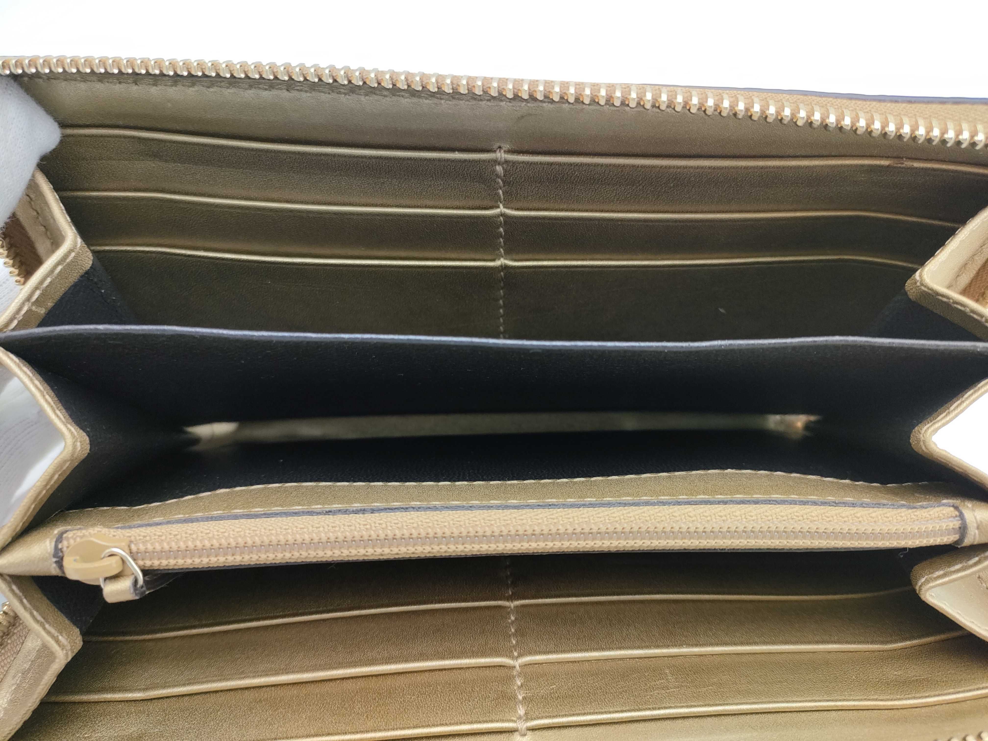 【水曜終了】(10827_0018)GUCCI グッチシマ マイクロシマ ラウンドジップ ゴールド 財布