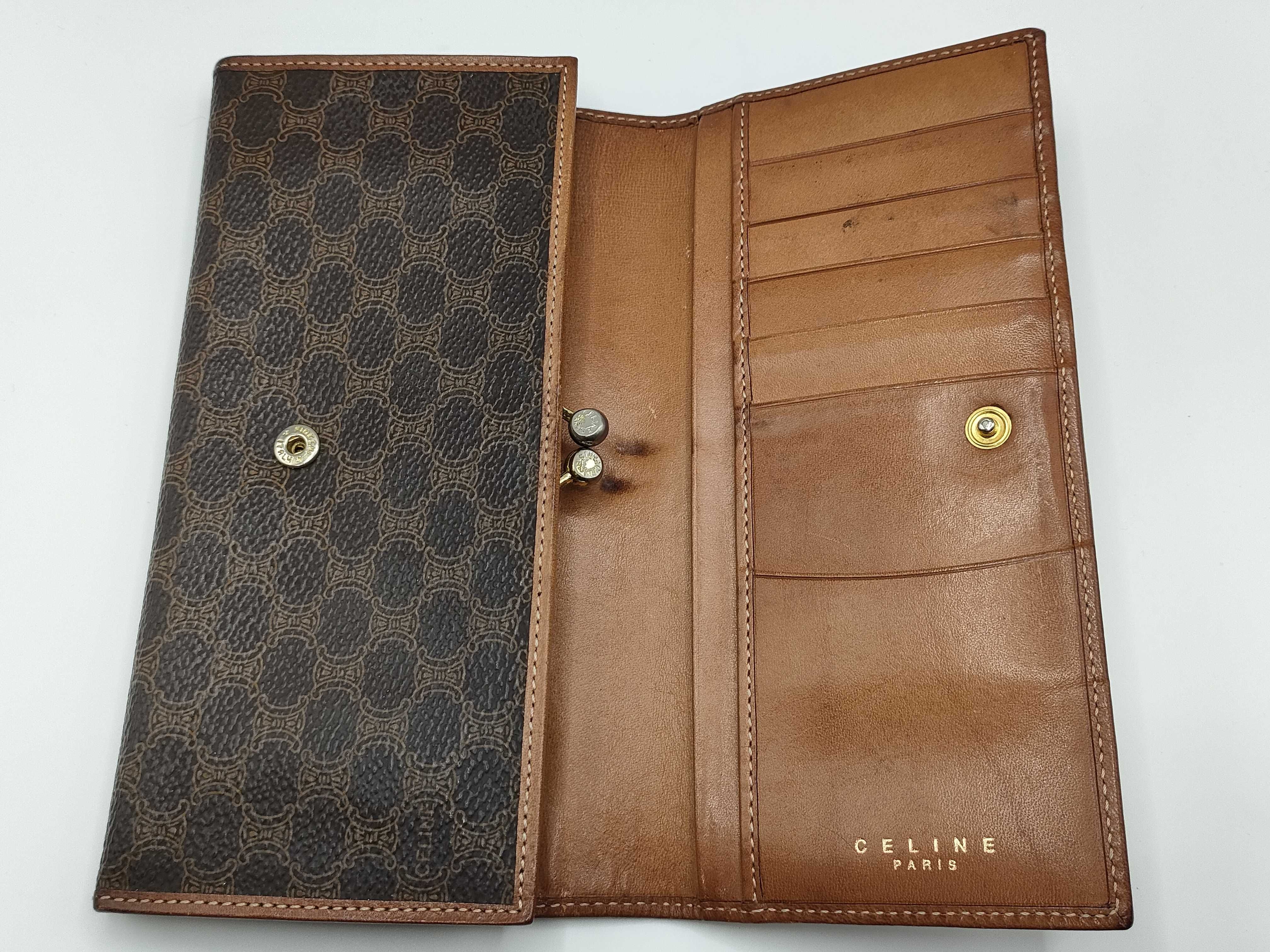 【水曜終了】(10827_0036)CELINE マカダム 長財布 財布