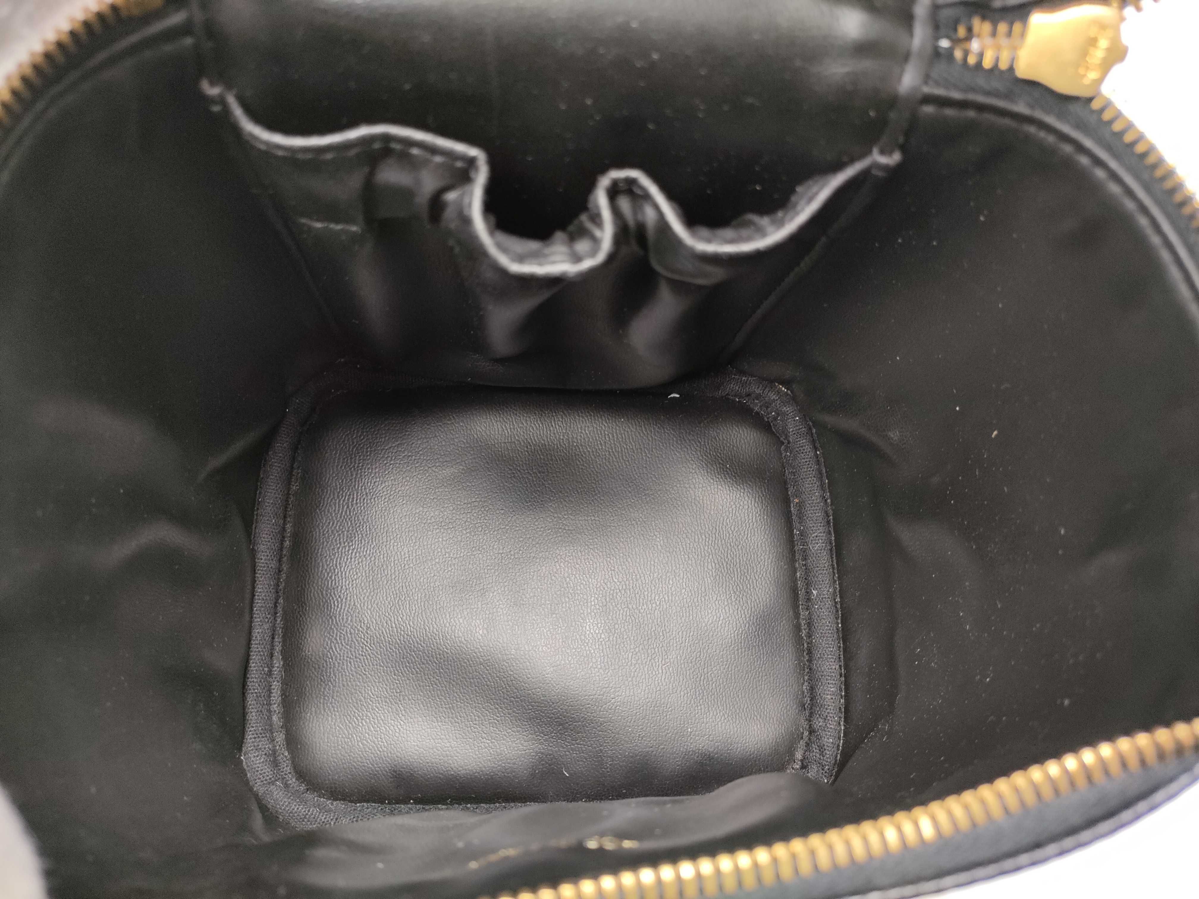 【水曜終了】(10814_0026)CHANEL キャビアスキン バニティ バニティバッグ