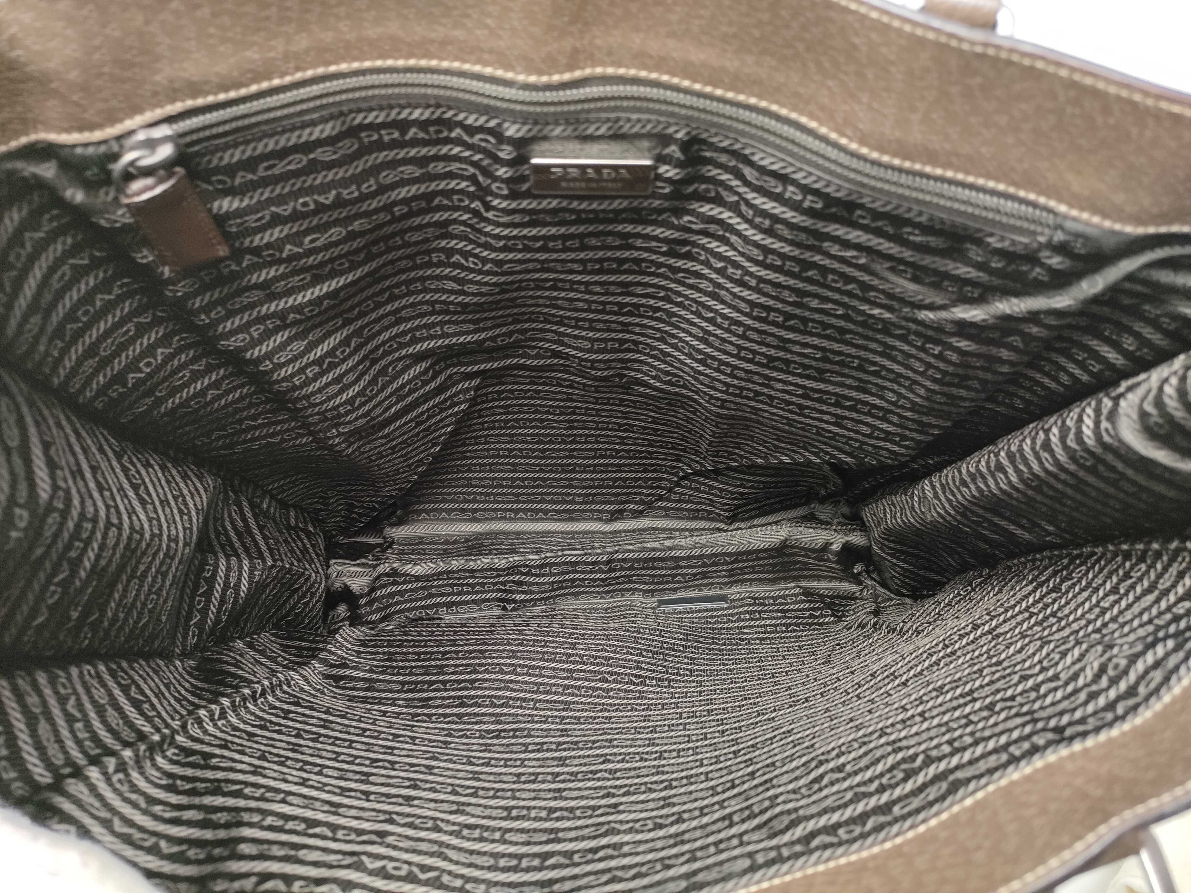 【水曜終了】(10827_0041)▼PRADA 三角プレート/トート トートバッグ