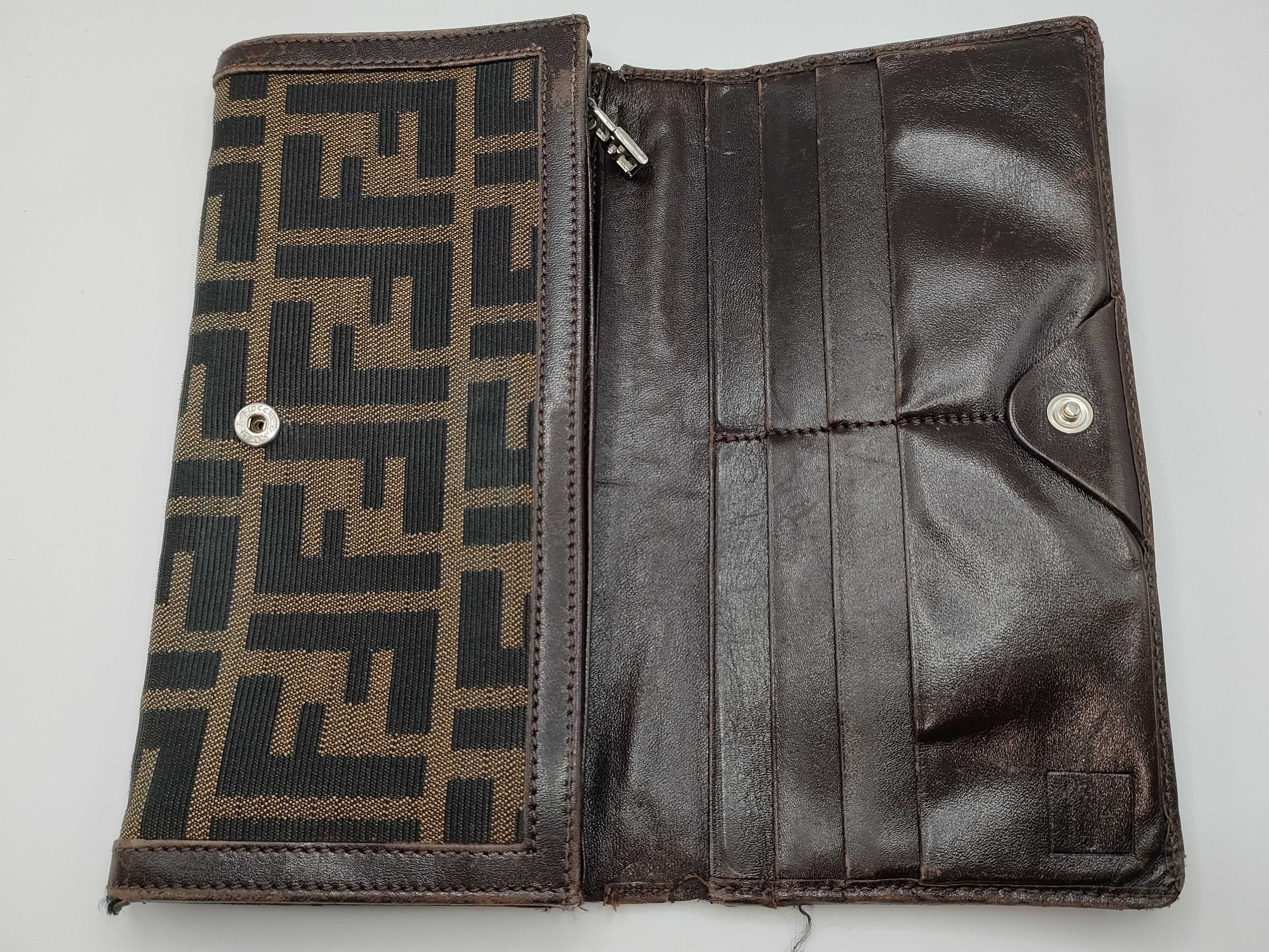 【水曜終了】(10827_0070)FENDI ズッカ柄 ズッカ 長財布 財布