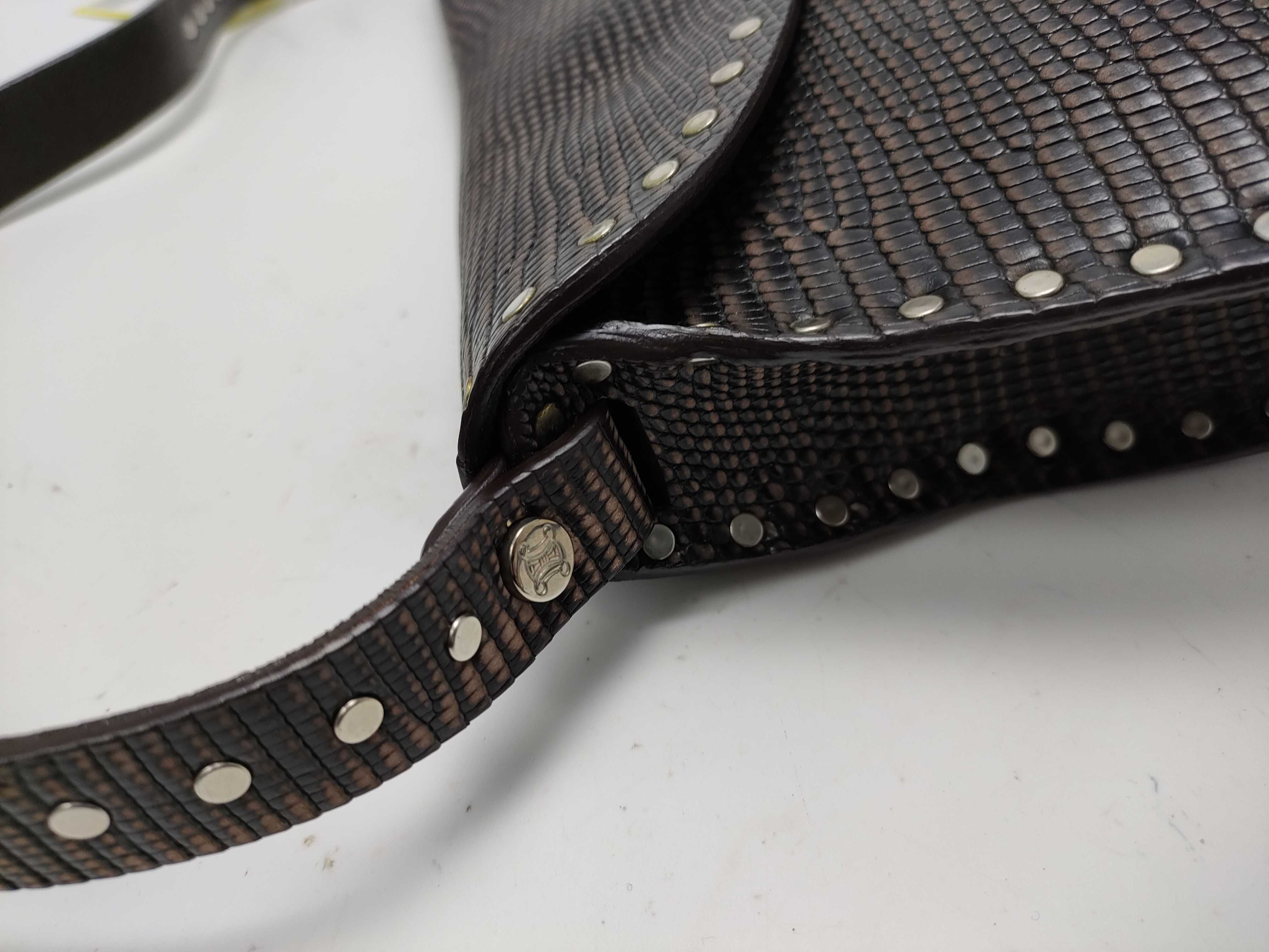 【水曜終了】(10827_0030)CELINE レザー ステッチ ワンショルダー ショルダーバッグ