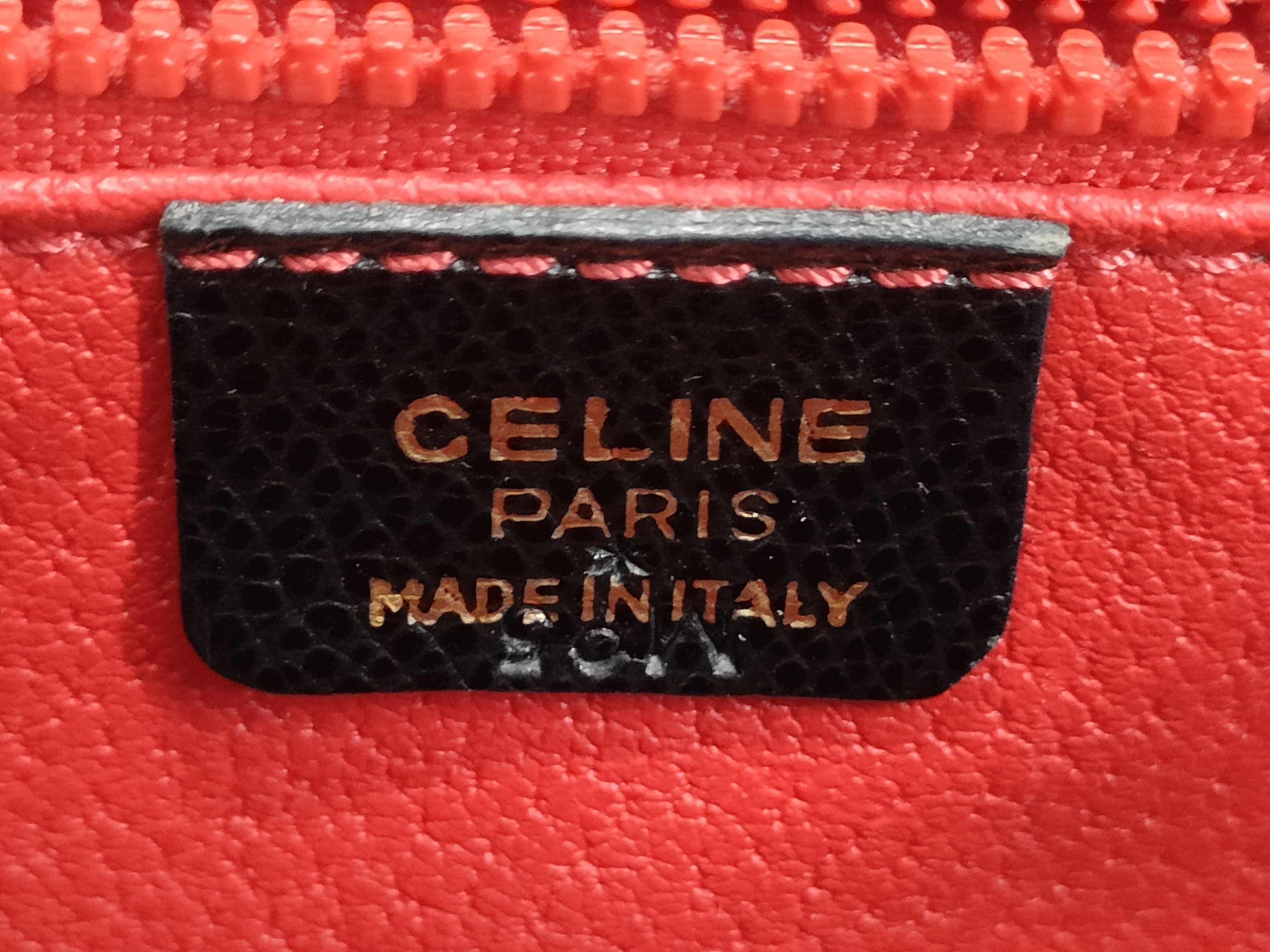 【水曜終了】(10827_0080)CELINE レザー 2WAY ターンロック ブラック ハンドバッグ