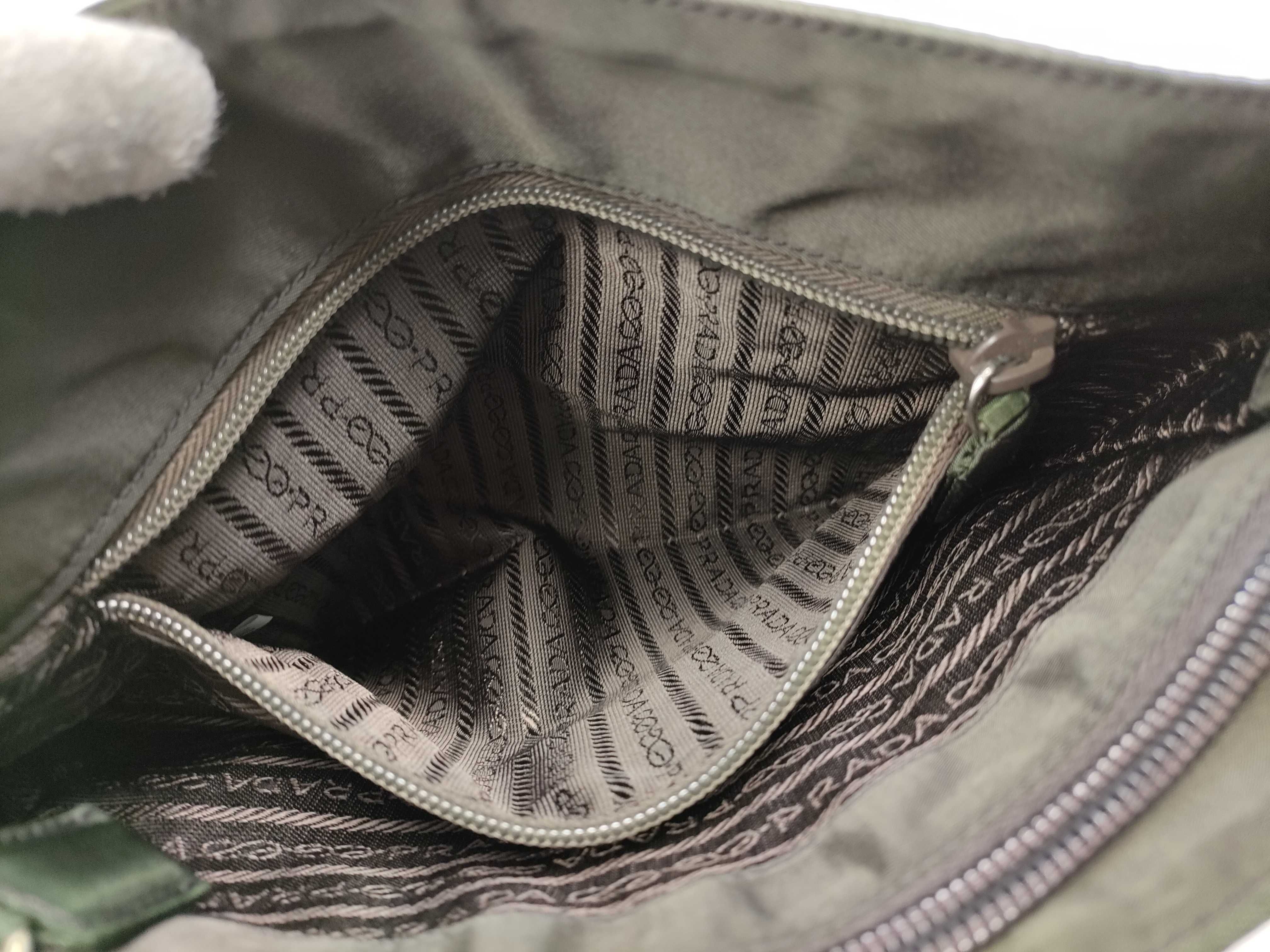 【水曜終了】(10827_0057)PRADA ナイロン カーキ トート B6243 ショルダーバッグ