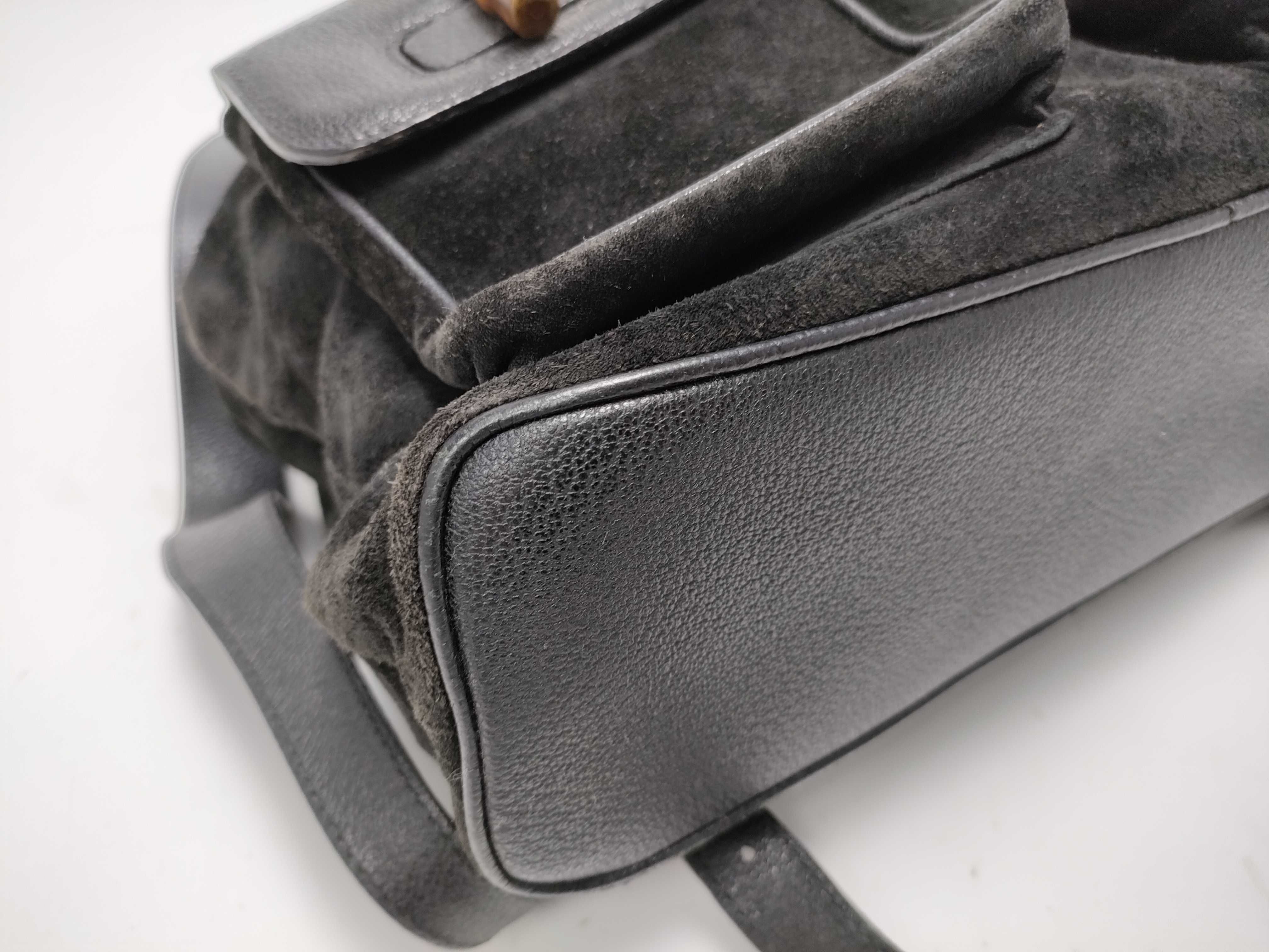 【水曜終了】(10827_0006)GUCCI バンブー スエードレザーリュック 003 2058 0016 リュックサック