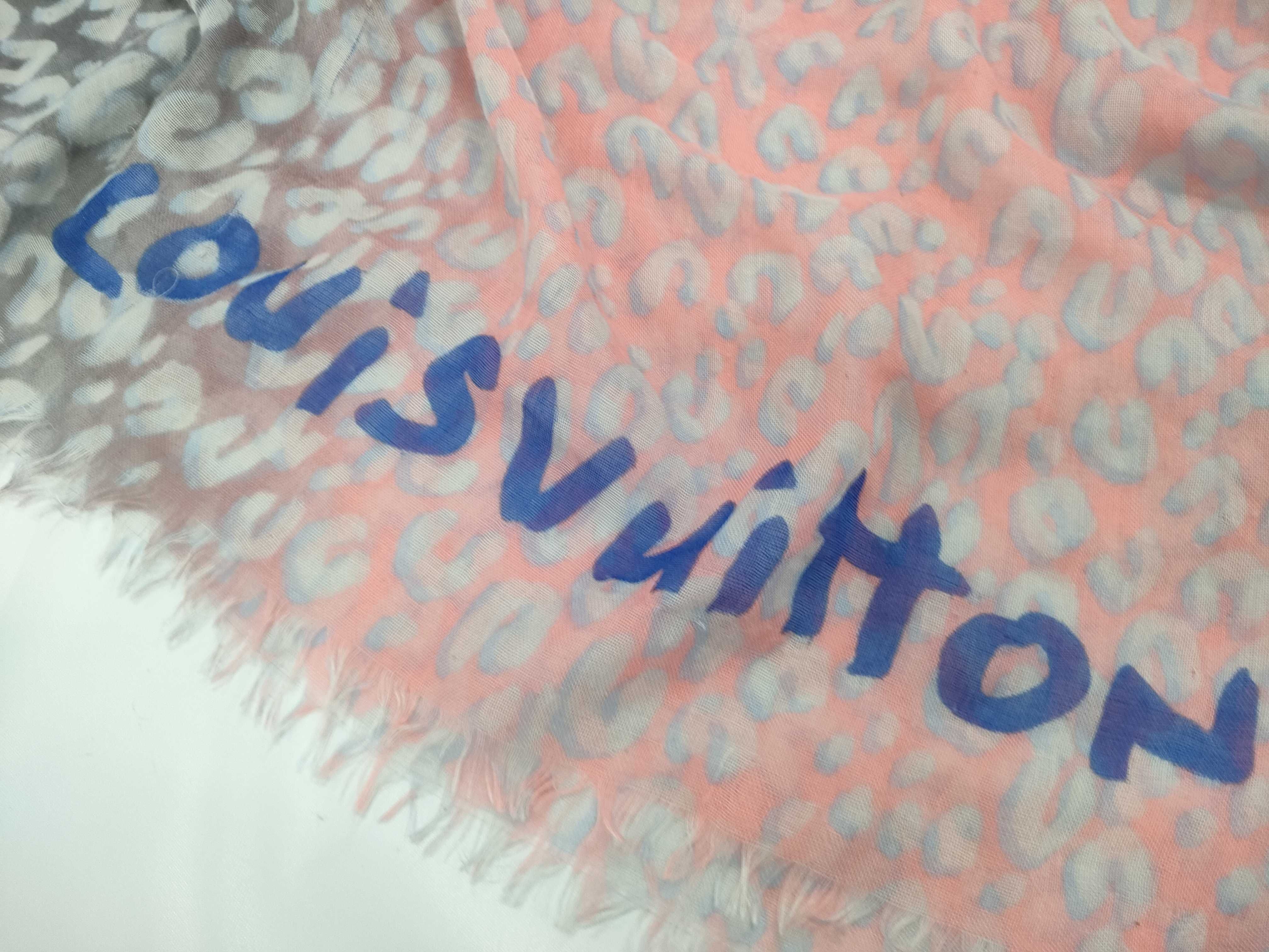 【水曜終了】(10826_0114)LOUIS VUITTON 大判ストール タグ無し その他小物