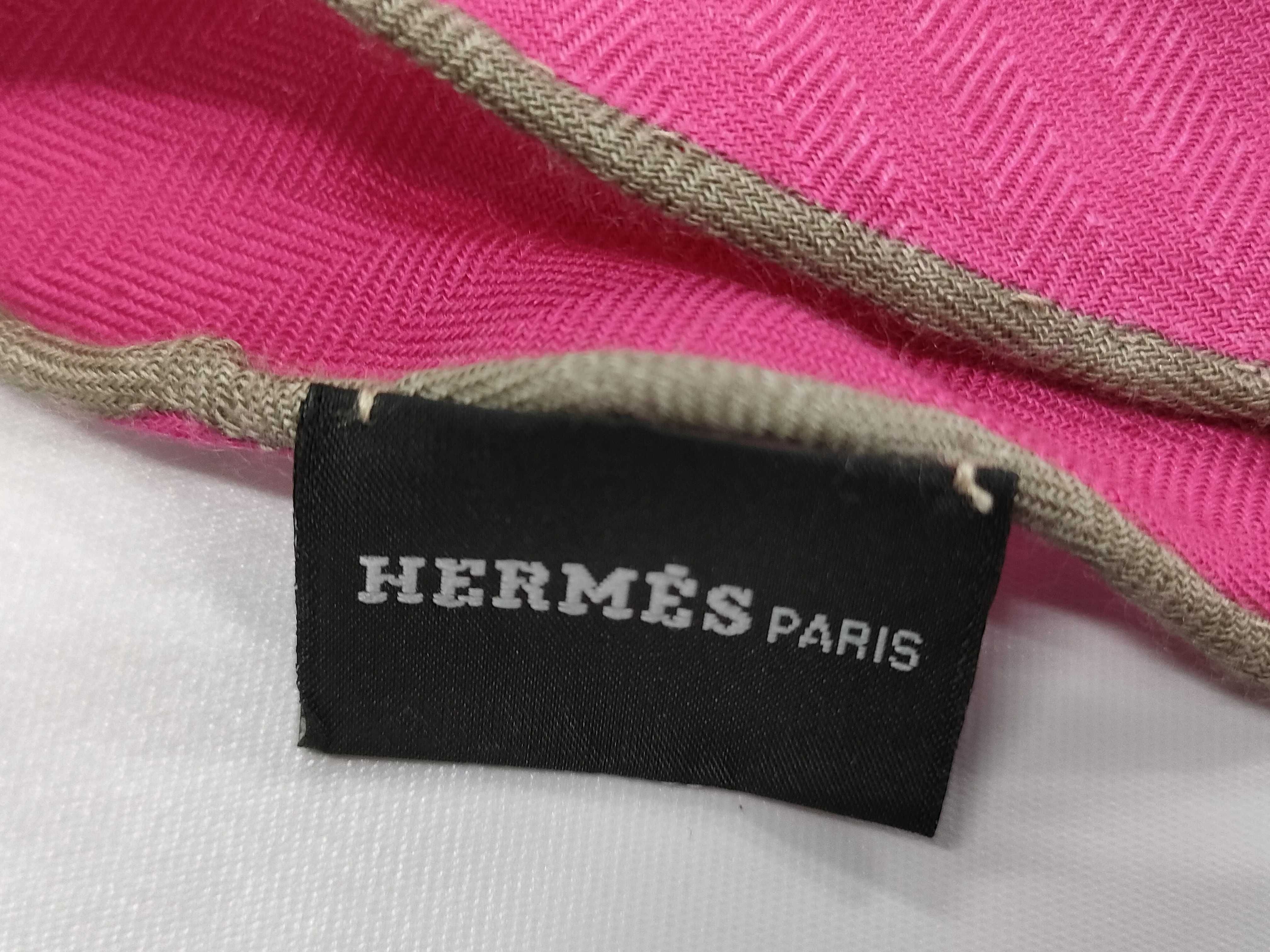 【水曜終了】(10813_0128)HERMES カレ カシミヤ その他小物