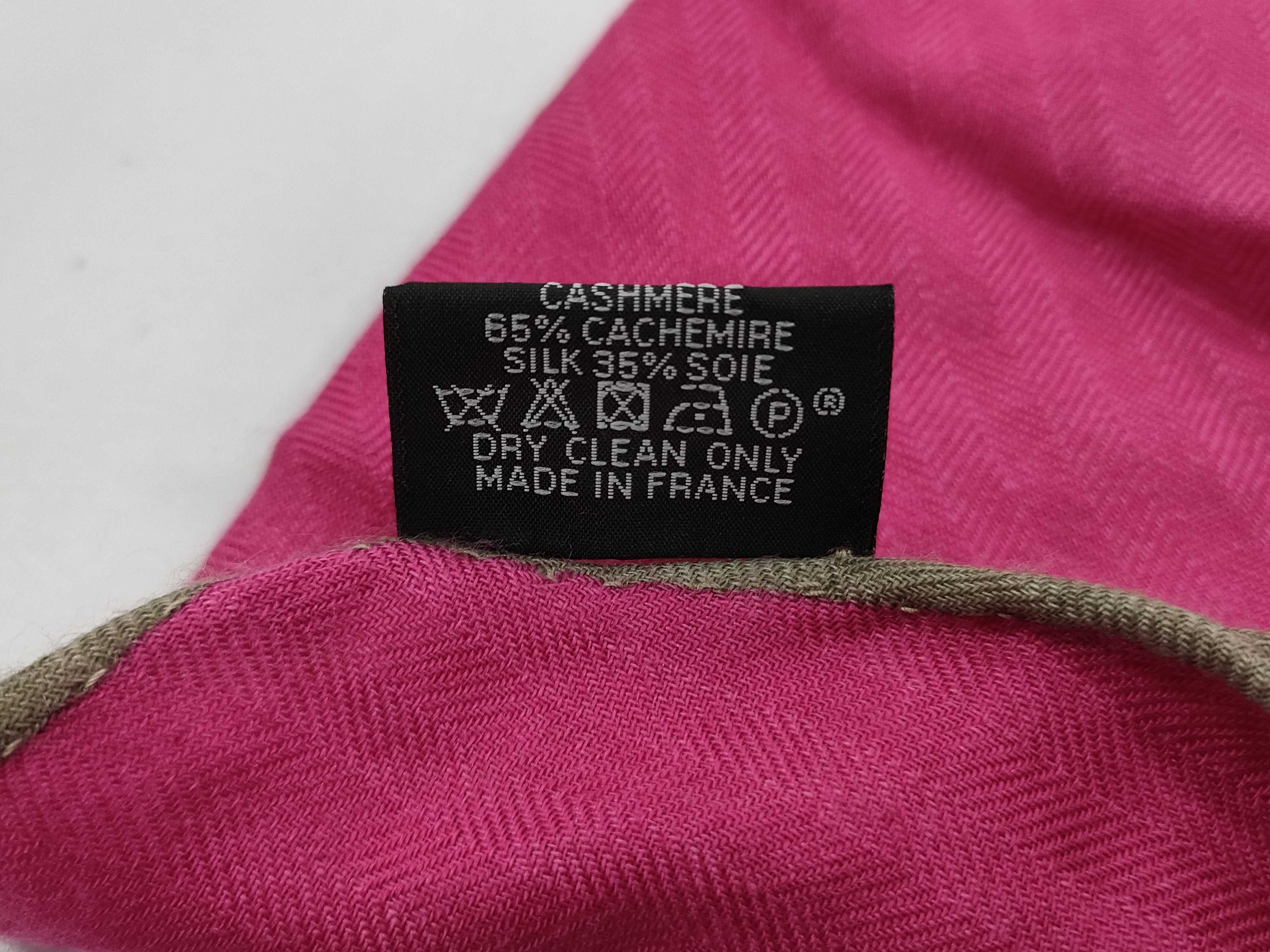 【水曜終了】(10813_0128)HERMES カレ カシミヤ その他小物