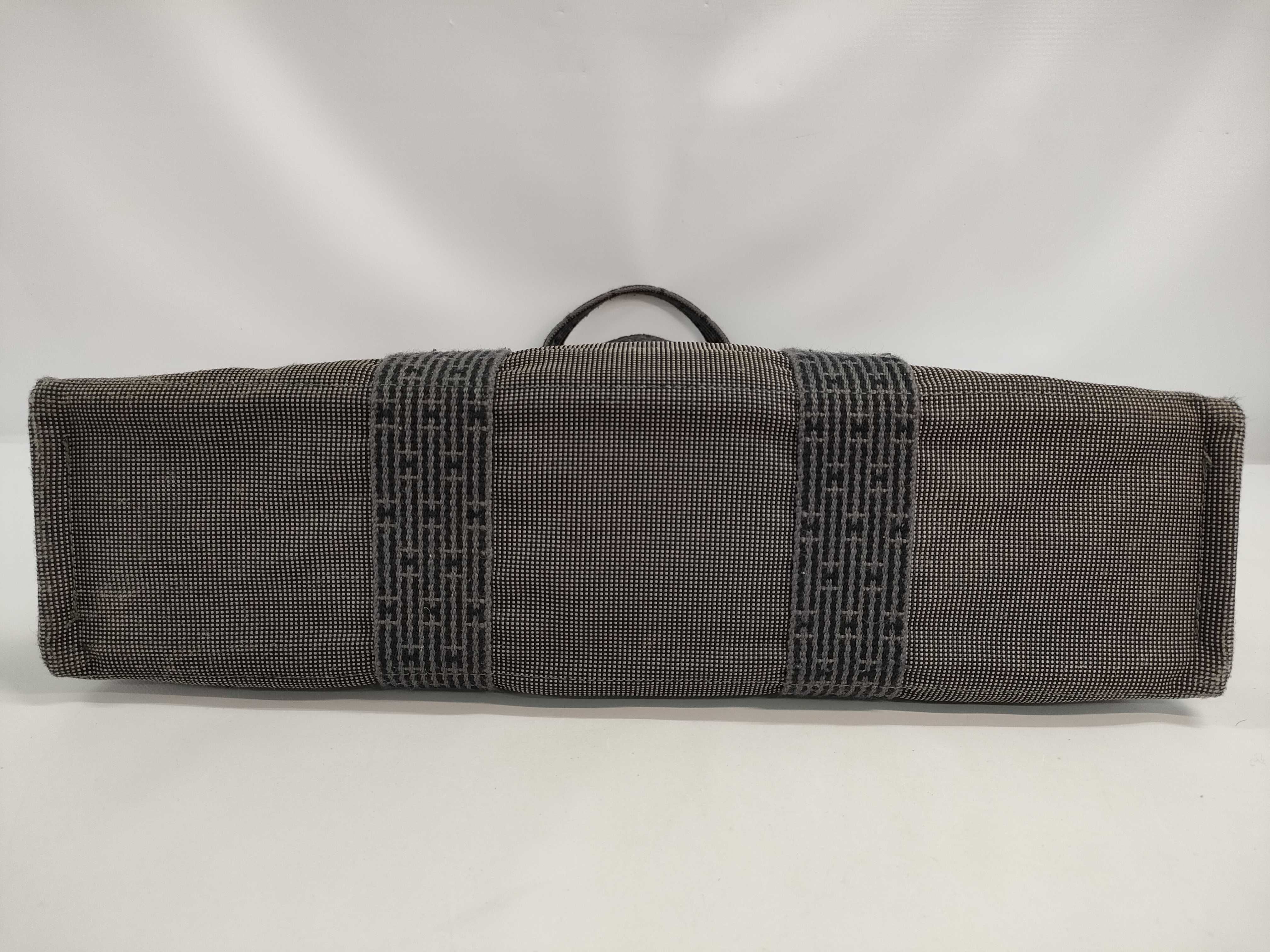 【水曜終了】(10813_0131)HERMES エールライン トート MM グレー ハンドバッグ