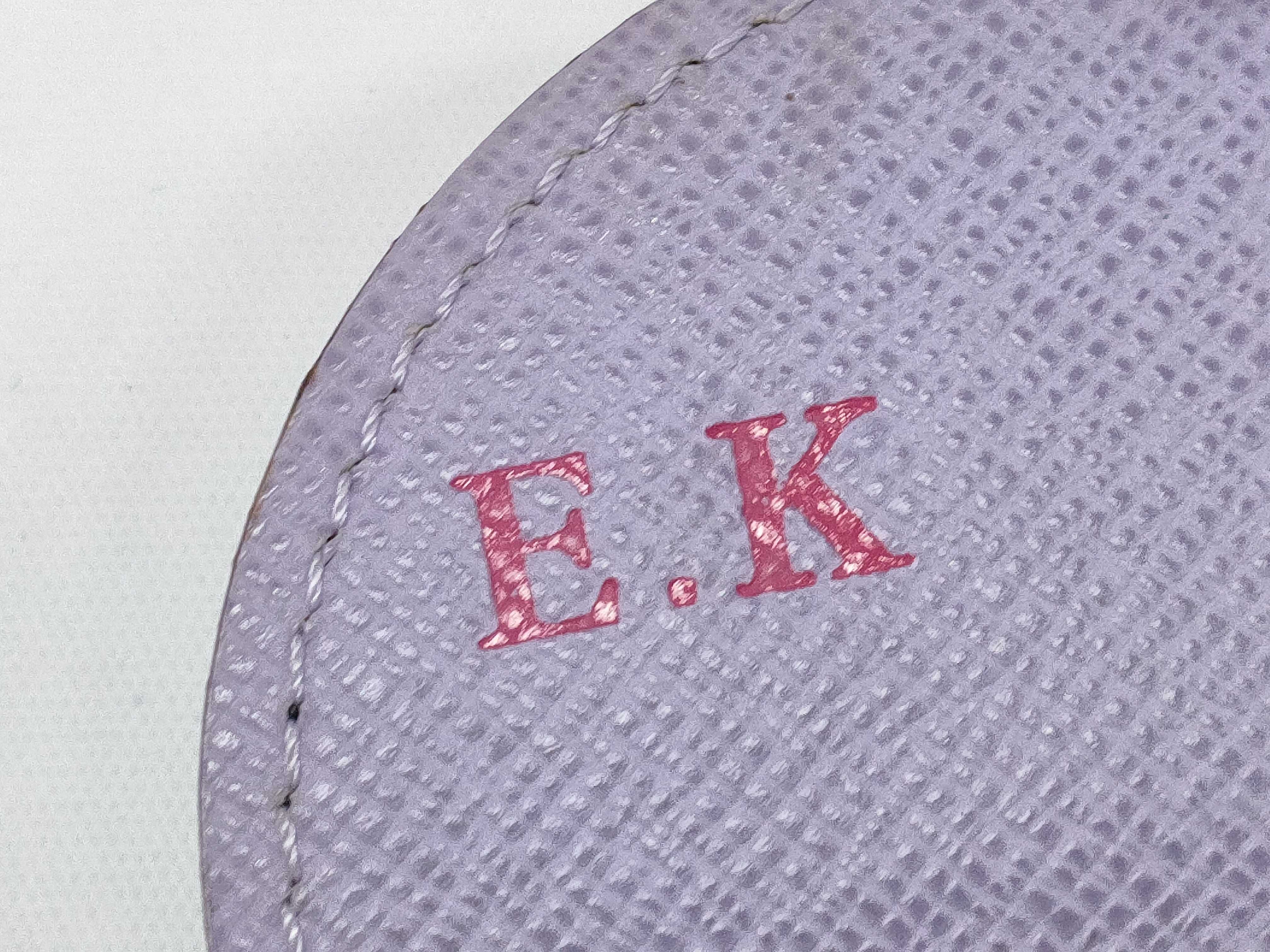 【水曜終了】(10826_0123)LOUIS VUITTON ノワール コアラ(イニシャル有) 財布