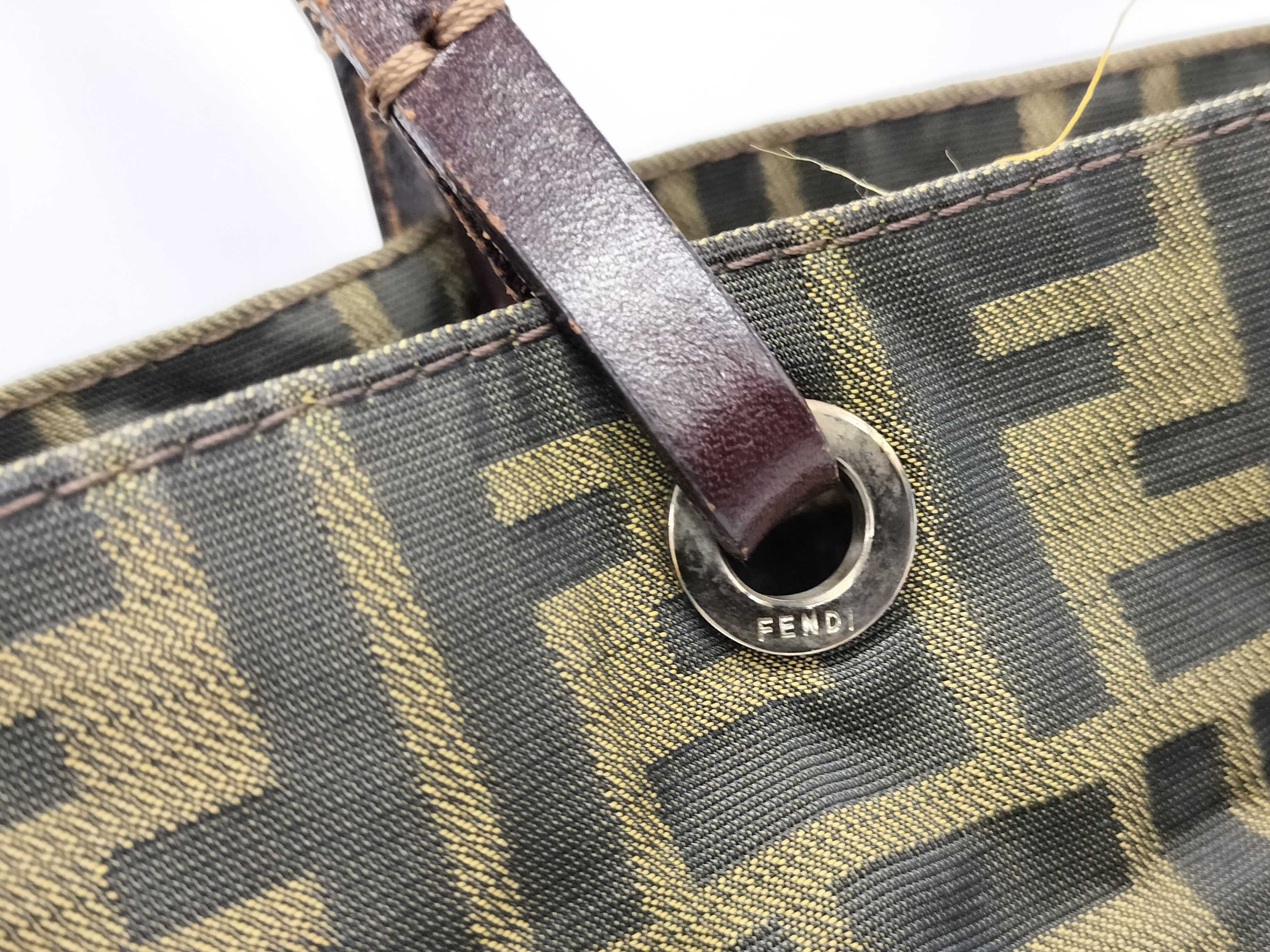 【水曜終了】(10827_0088)FENDI ズッカ柄 トート トートバッグ