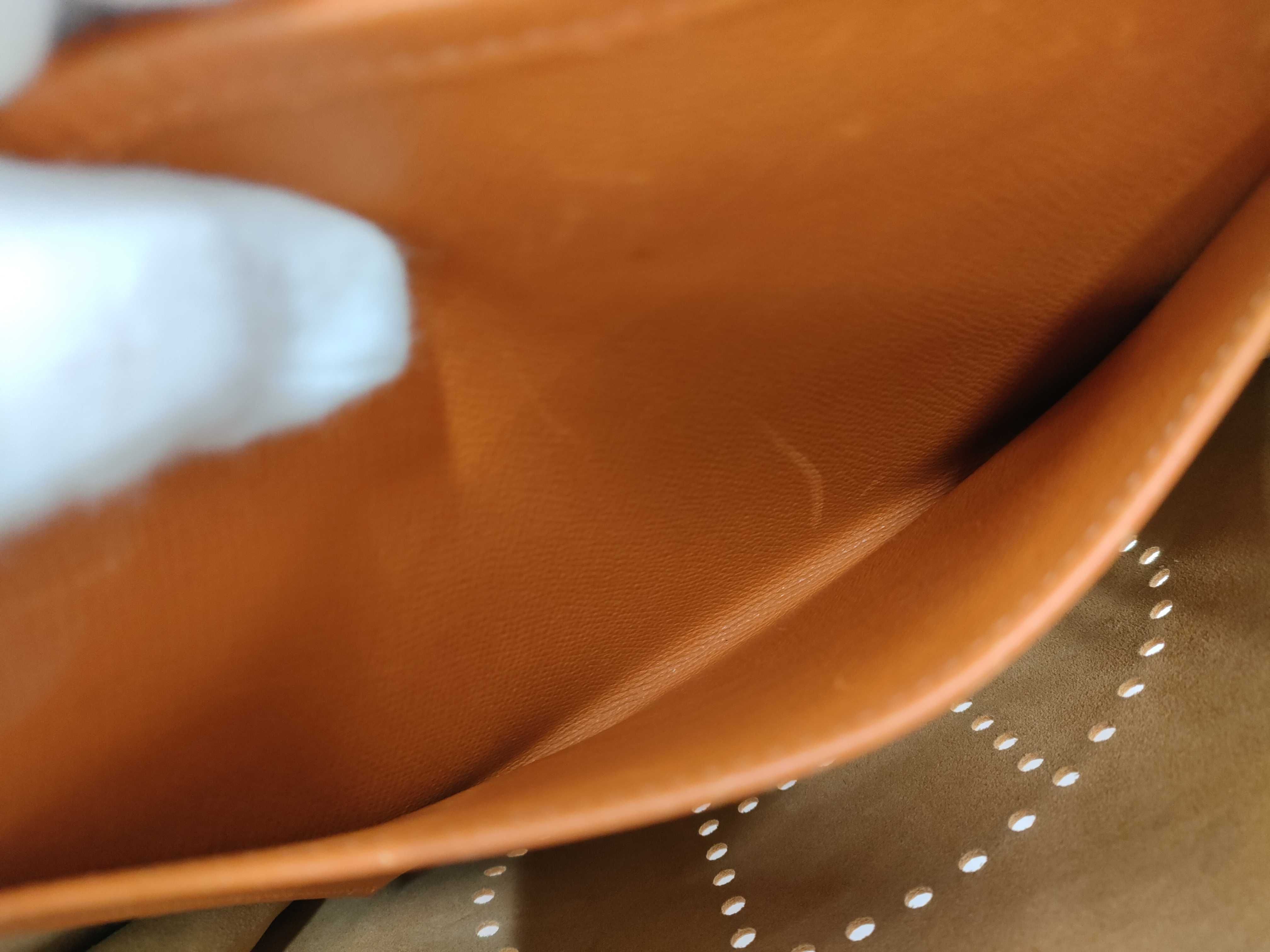 【水曜終了】(10813_0138)HERMES エヴリン エブリン1 オレンジ系 シルバー金具 □I ショルダーバッグ