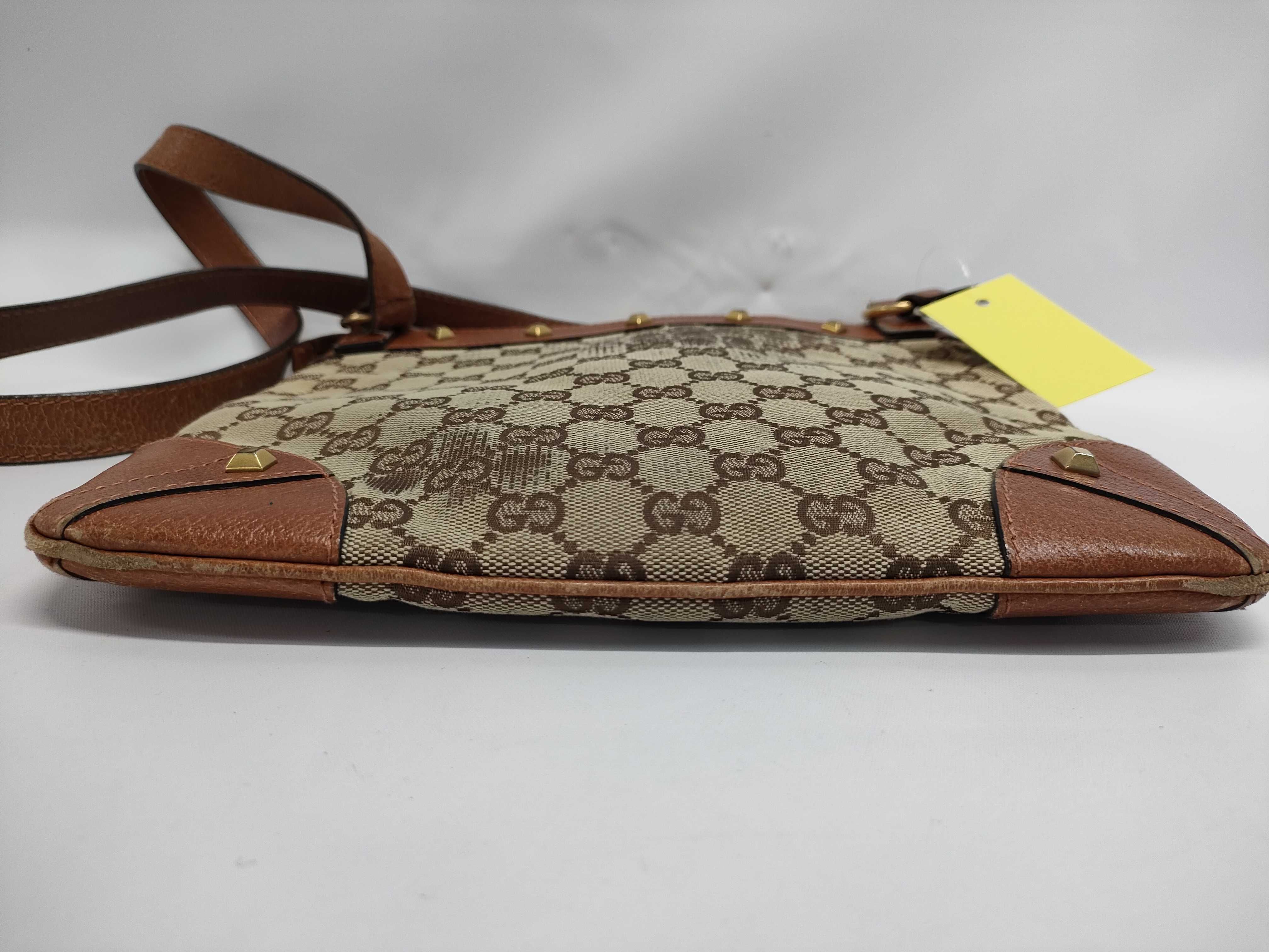 【水曜終了】(10827_0079)GUCCI GGキャンバス ×レザー ショルダー 120893 ショルダーバッグ