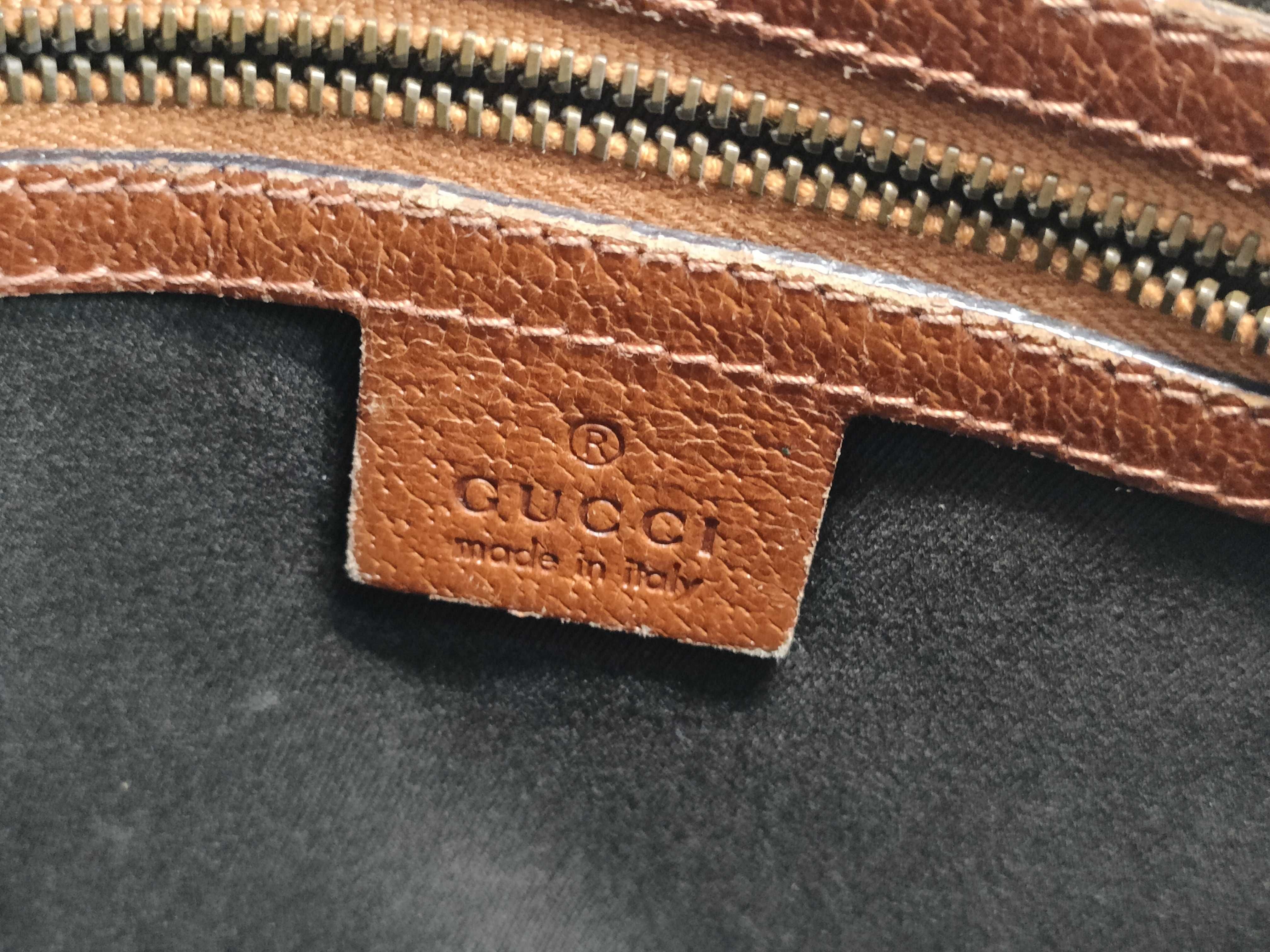 【水曜終了】(10827_0079)GUCCI GGキャンバス ×レザー ショルダー 120893 ショルダーバッグ