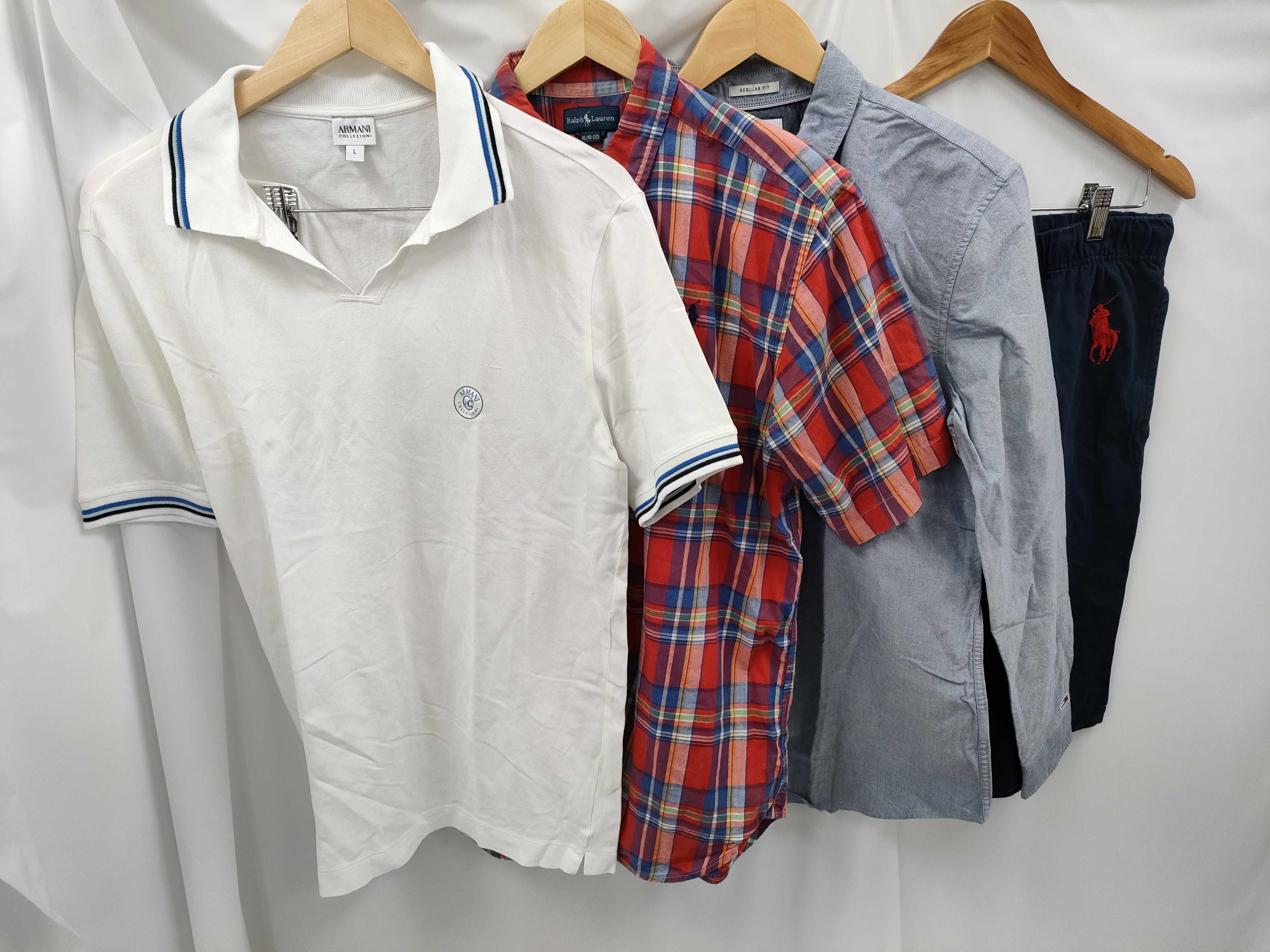 (10922_0010)▼ARMANI ブリオーニ/POLO/トミー/クロコダイル他 メンズ*8 シャツ