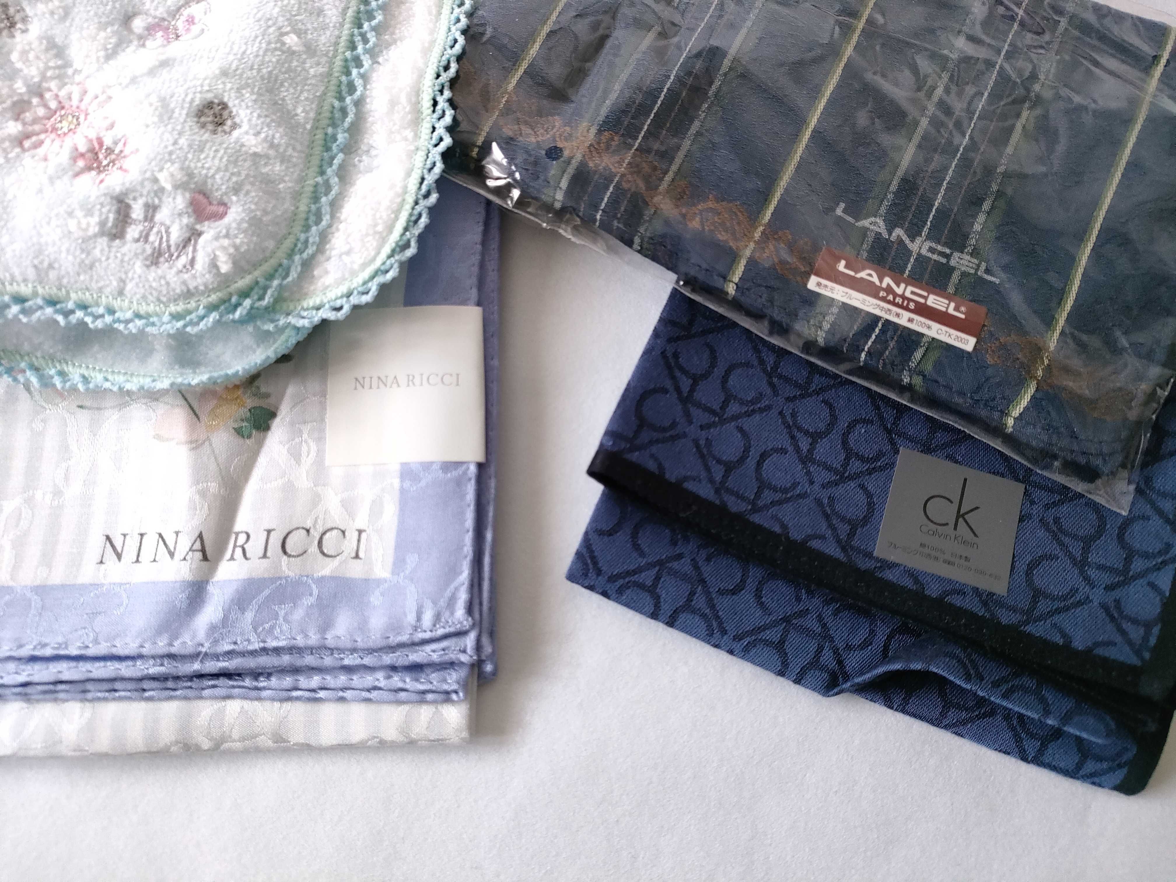 (10931_0990)▼ハナエモリ/クレージュ/ケンゾー/ニナリッチ 等 未使用 ハンカチ その他小物