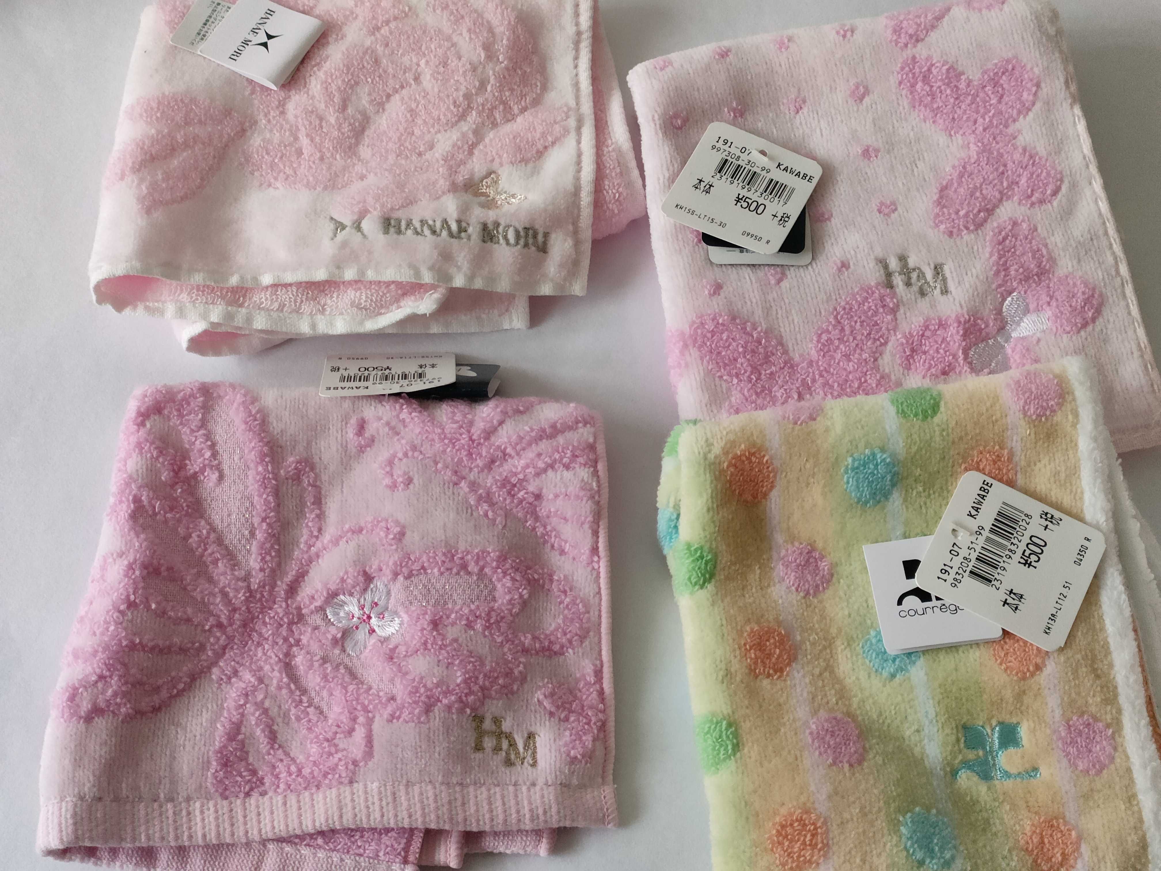 (10931_0990)▼ハナエモリ/クレージュ/ケンゾー/ニナリッチ 等 未使用 ハンカチ その他小物